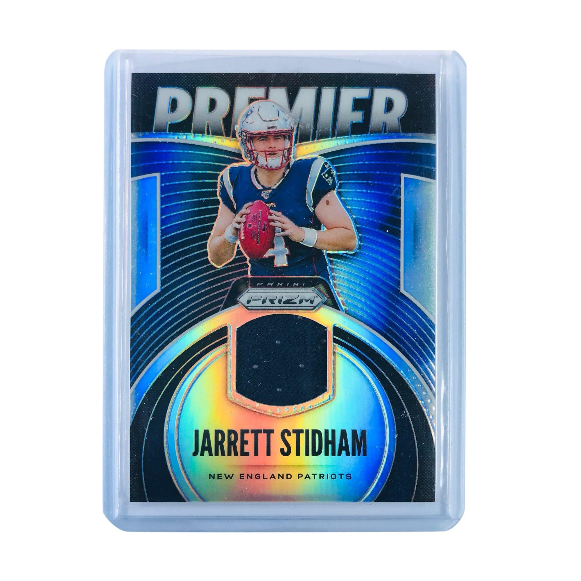 Jarrett Stidham New England Patriots 2019 Panini Prizm NFL Rookie Premier Patch Card