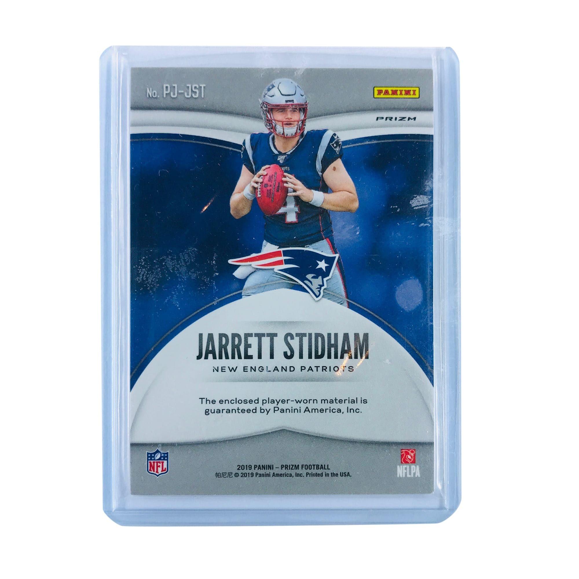 Jarrett Stidham New England Patriots 2019 Panini Prizm NFL Rookie Premier Patch Card