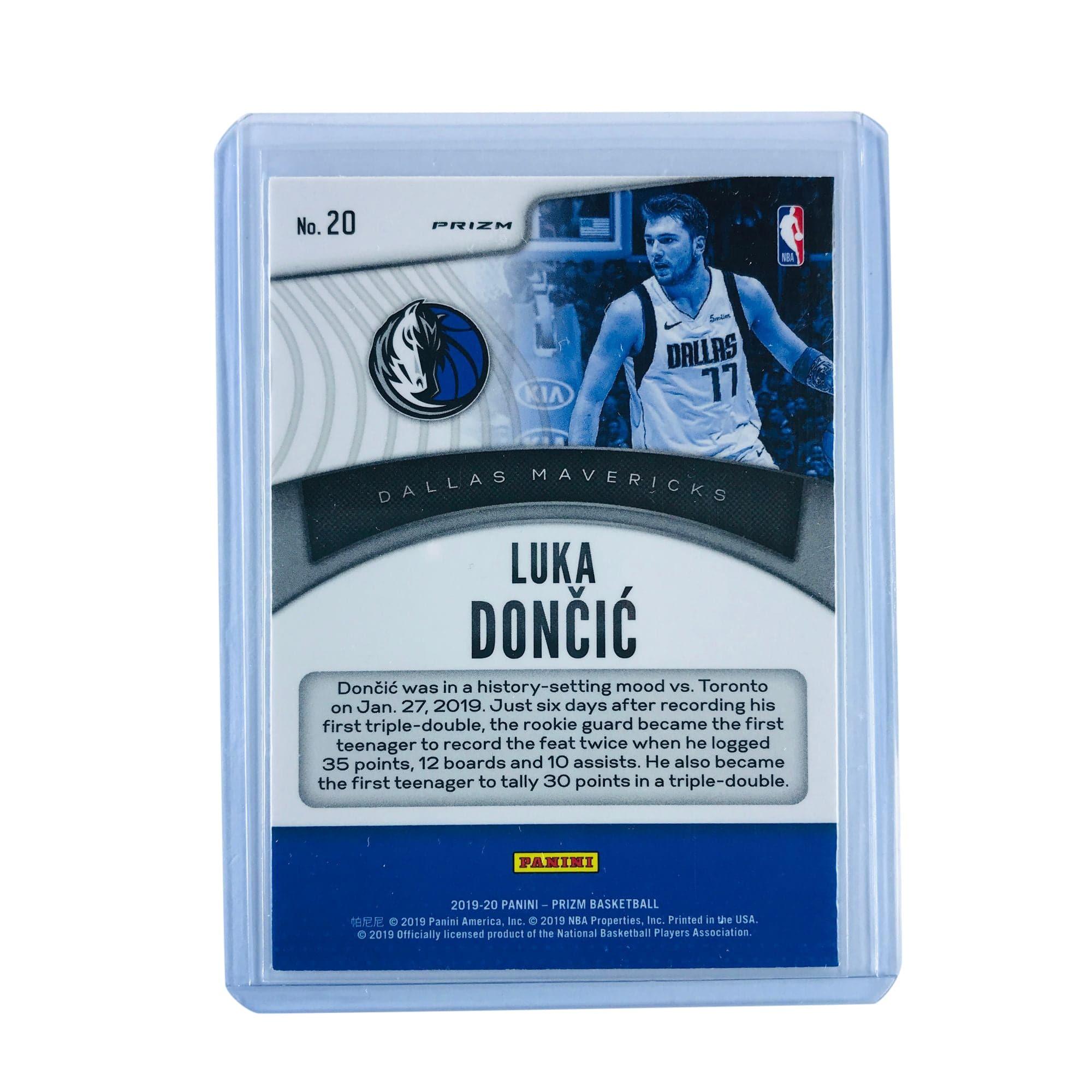 Luka Doncic Dallas Mavericks 2019-20 Panini Prizm NBA Silver Dominance 20 Card