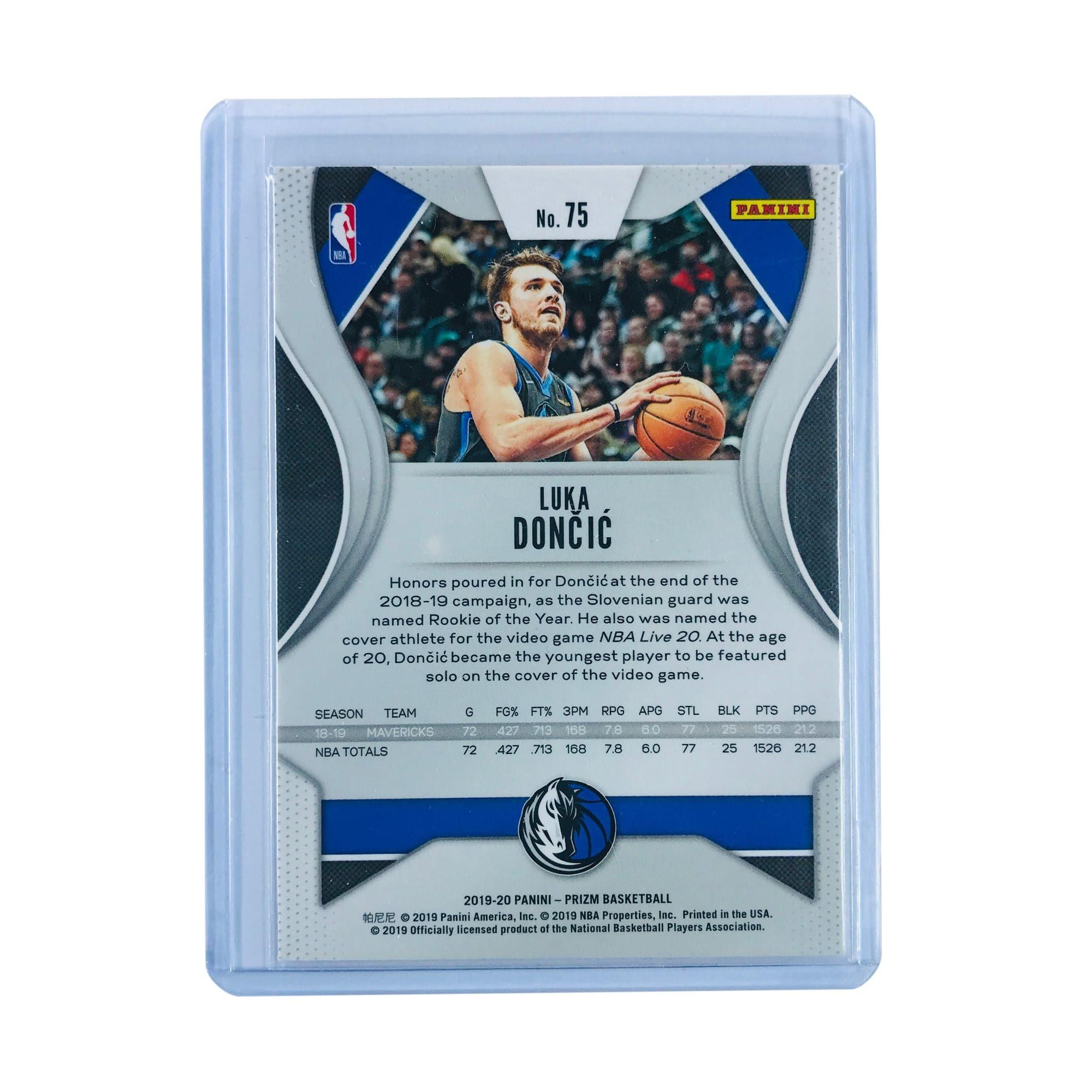 Luka Doncic Dallas Mavericks 2019-20 Panini Prizm NBA 75 Base Card