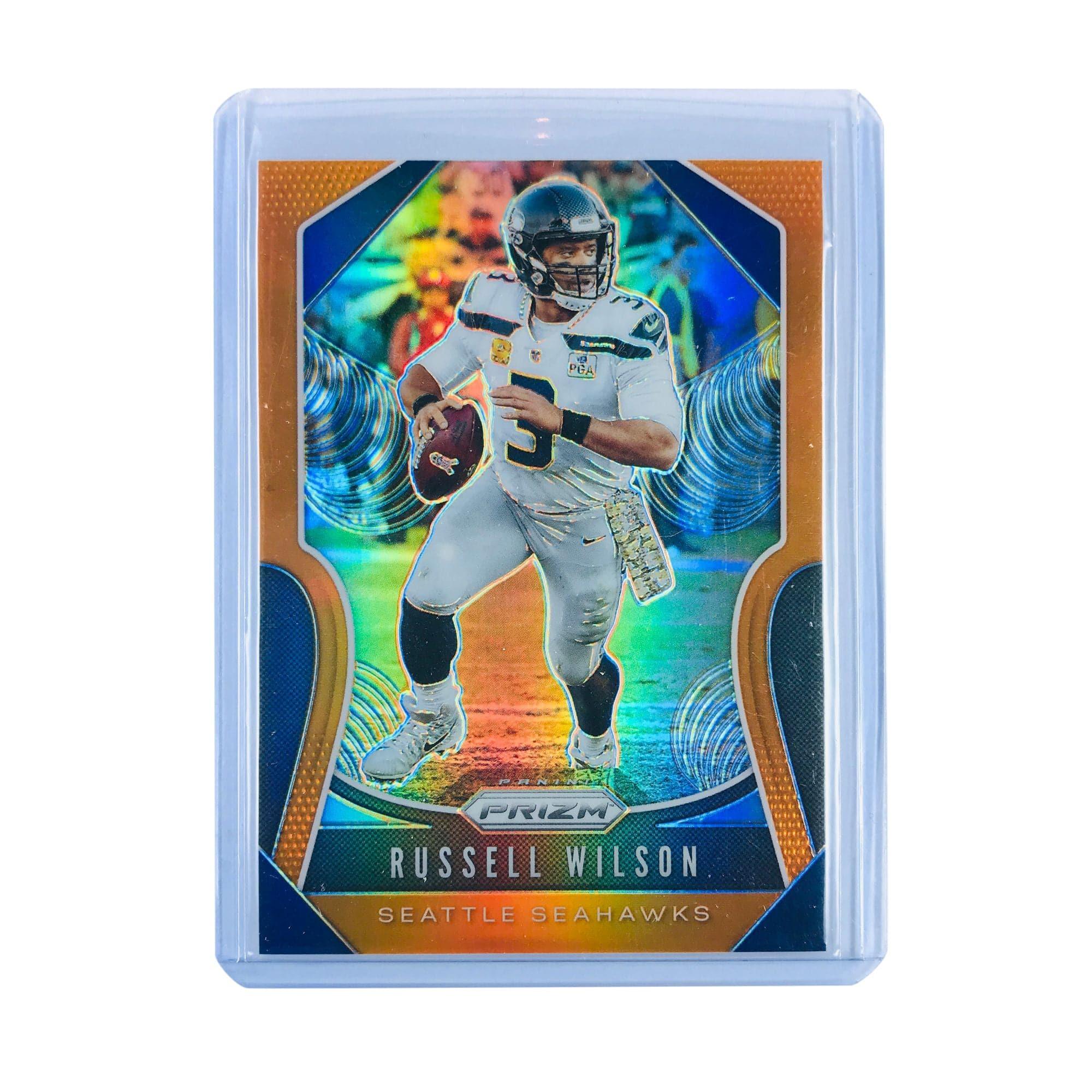 Russell Wilson Seattle Seahawks 2019 Panini Prizm NFL Orange /249 Card