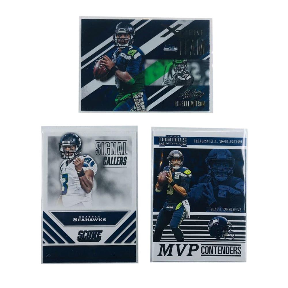 Russell Wilson Seattle Seahawks Panini NFL 3 Card Insert Set