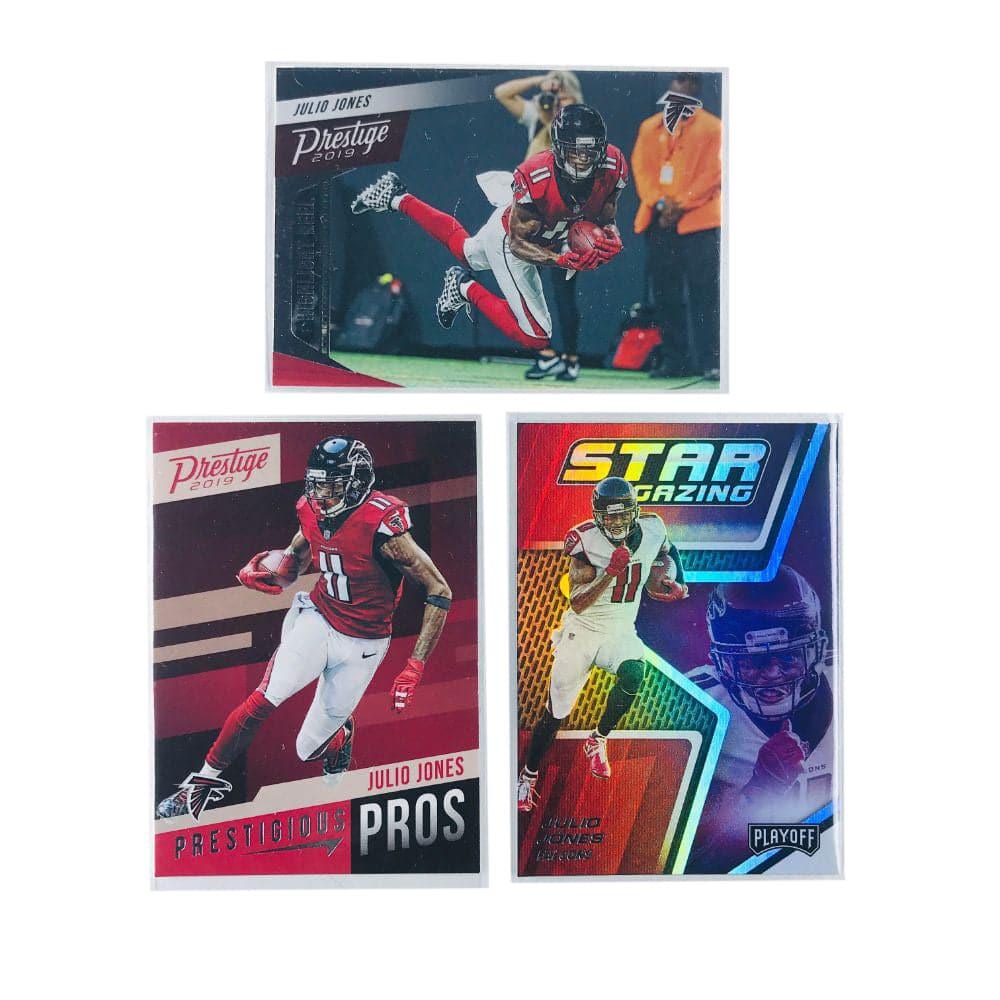 Julio Jones Atlanta Falcons 2019 Panini NFL 3 Card Insert Set