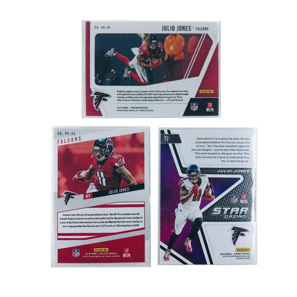 Julio Jones Atlanta Falcons 2019 Panini NFL 3 Card Insert Set