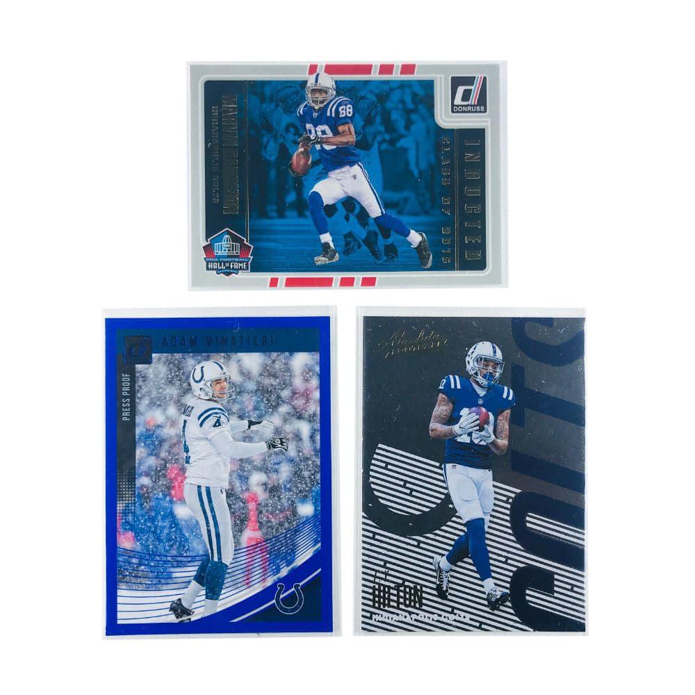 Indianapolis Colts Panini NFL 3 Card Insert Trading Card Set