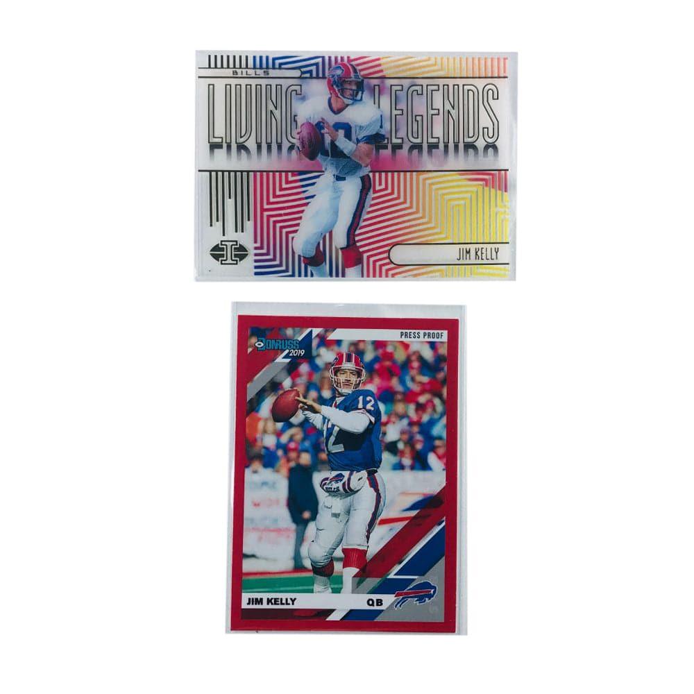 Jim Kelly Buffalo Bills 2019 Panini NFL 2 Card Insert Set