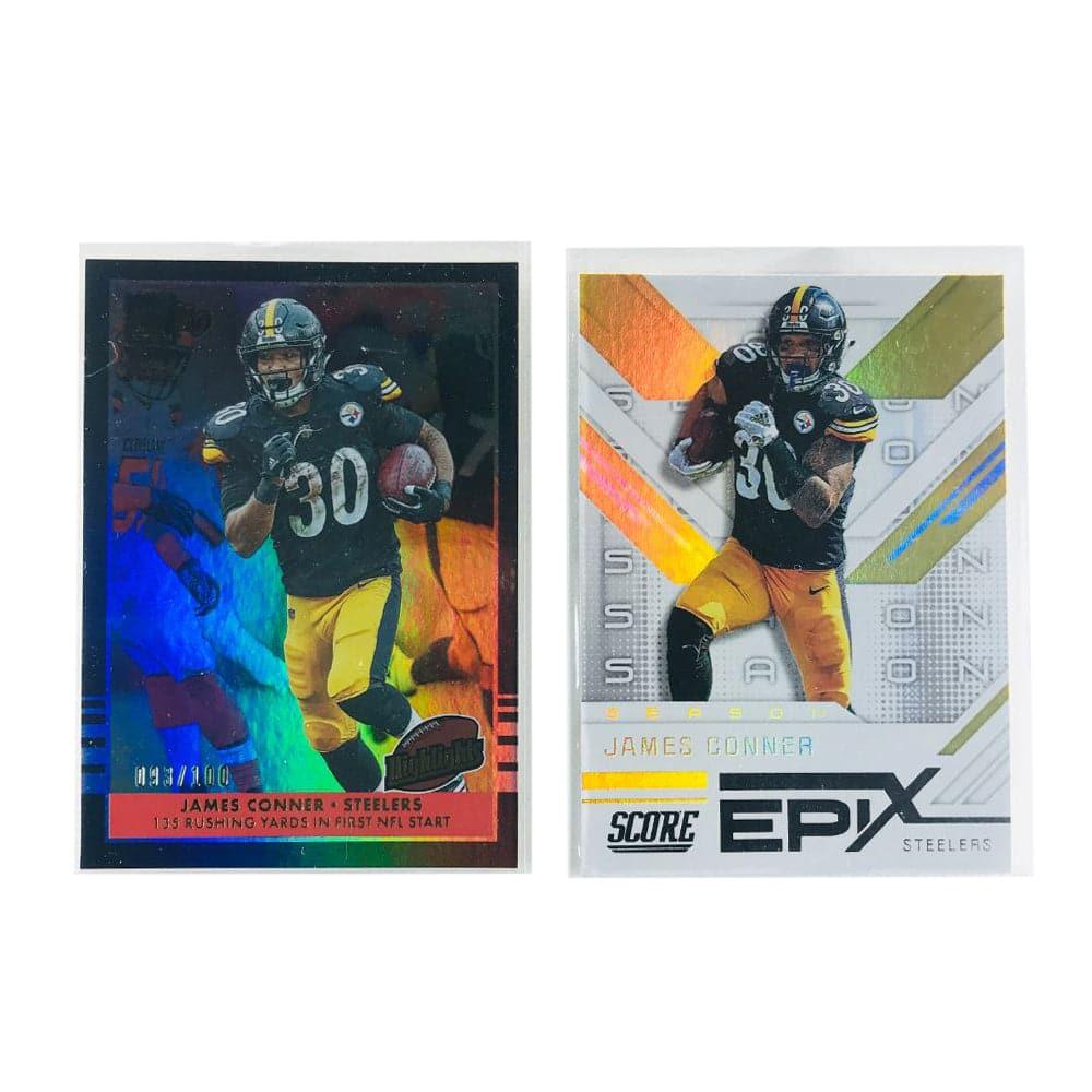 James Conner Pittsburgh Steelers 2019 Panini NFL 2 Card Insert Set