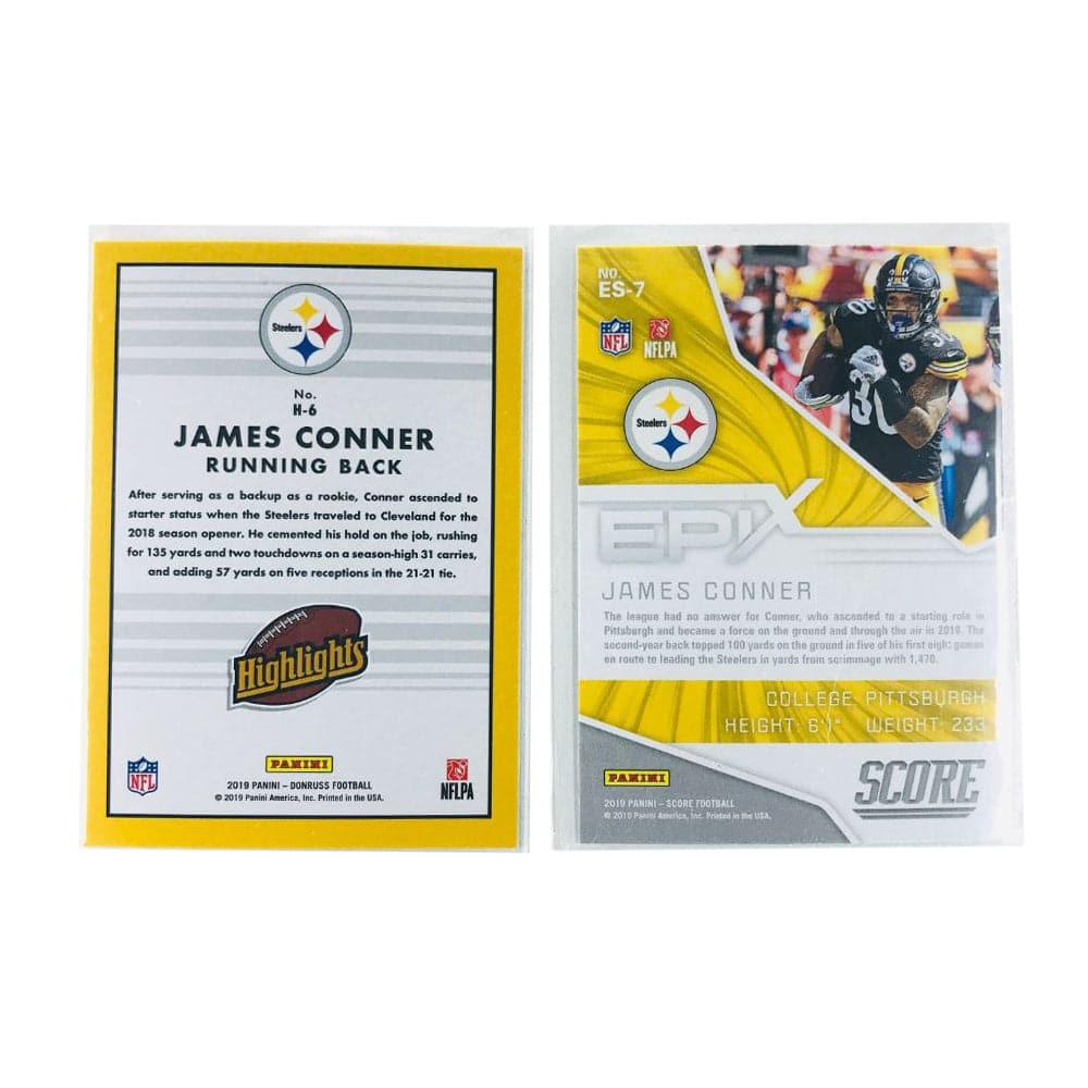 James Conner Pittsburgh Steelers 2019 Panini NFL 2 Card Insert Set