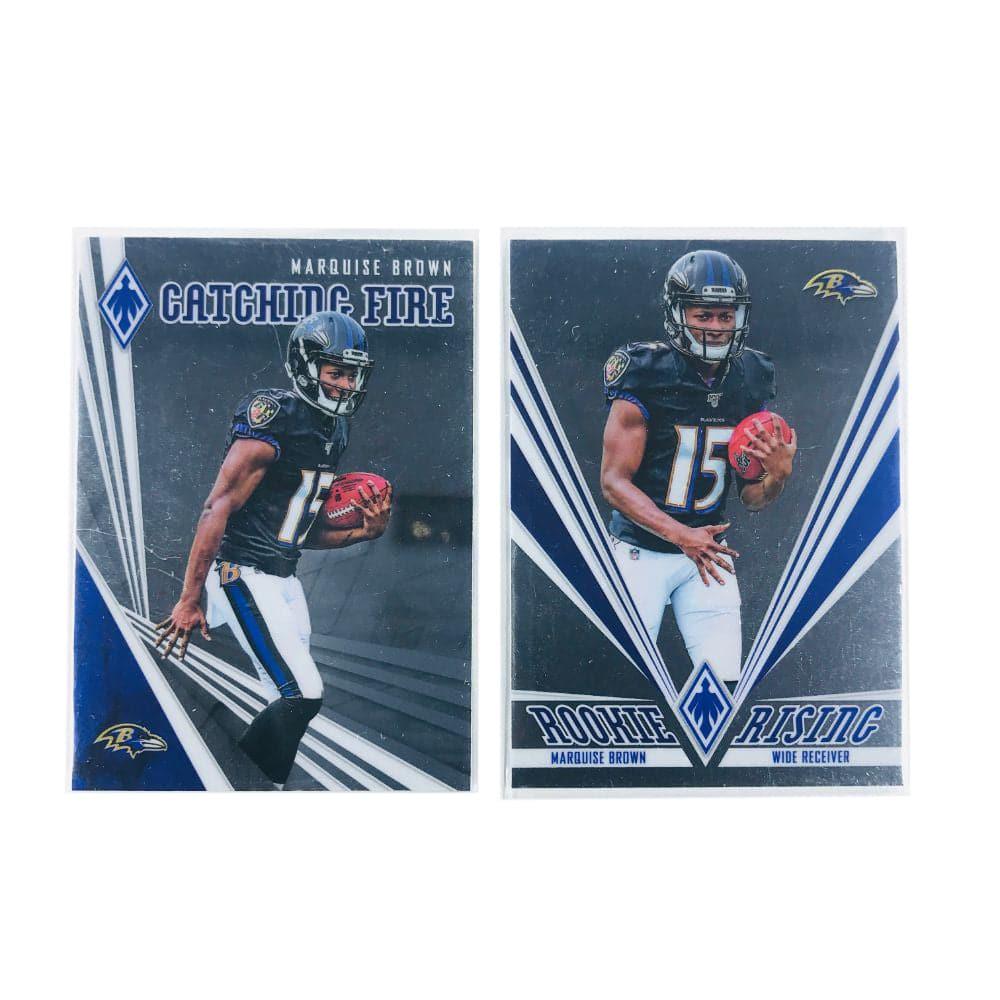 Marquise Brown Baltimore Ravens 2019 Panini Phoenix NFL 2 Card Rookie Insert Set