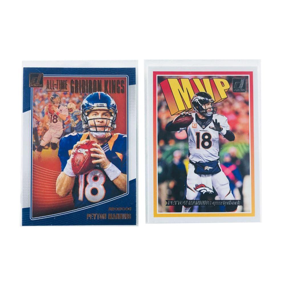 Peyton Manning Denver Broncos Panini Donruss NFL 2 Card Insert Set