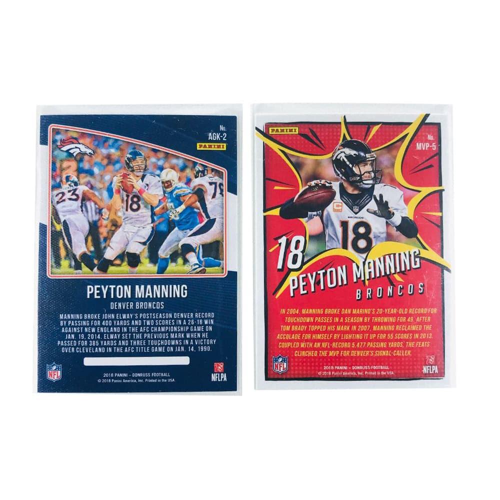 Peyton Manning Denver Broncos Panini Donruss NFL 2 Card Insert Set