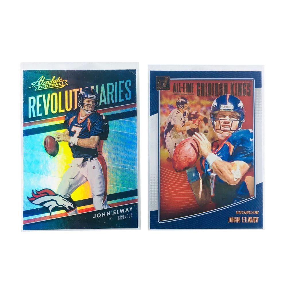 John Elway Denver Broncos Panini NFL 2 Card Insert Set