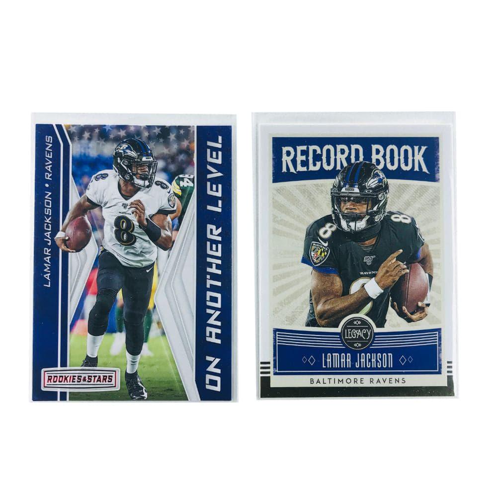 Lamar Jackson Baltimore Ravens Panini NFL 2 Card Insert Set