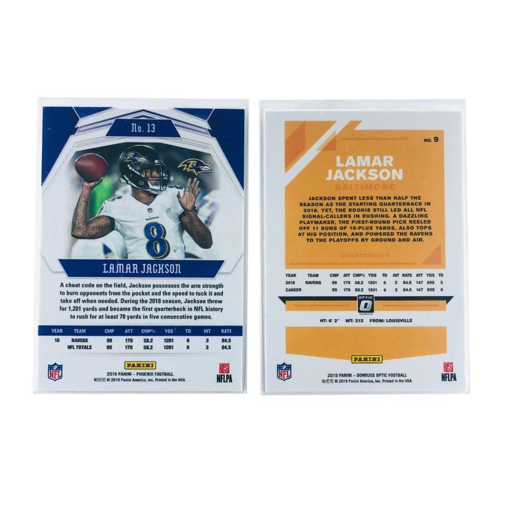 Lamar Jackson Baltimore Ravens Panini NFL 2 Card Premium Base Set