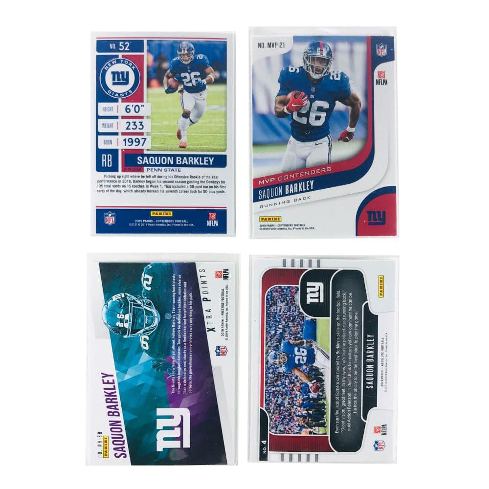 Saquon Barkley New York Giants Panini NFL 4 Insert Card Set