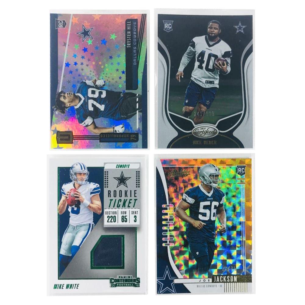 Dallas Cowboys Panini NFL 4 Rookie Numbered/Insert Card Set