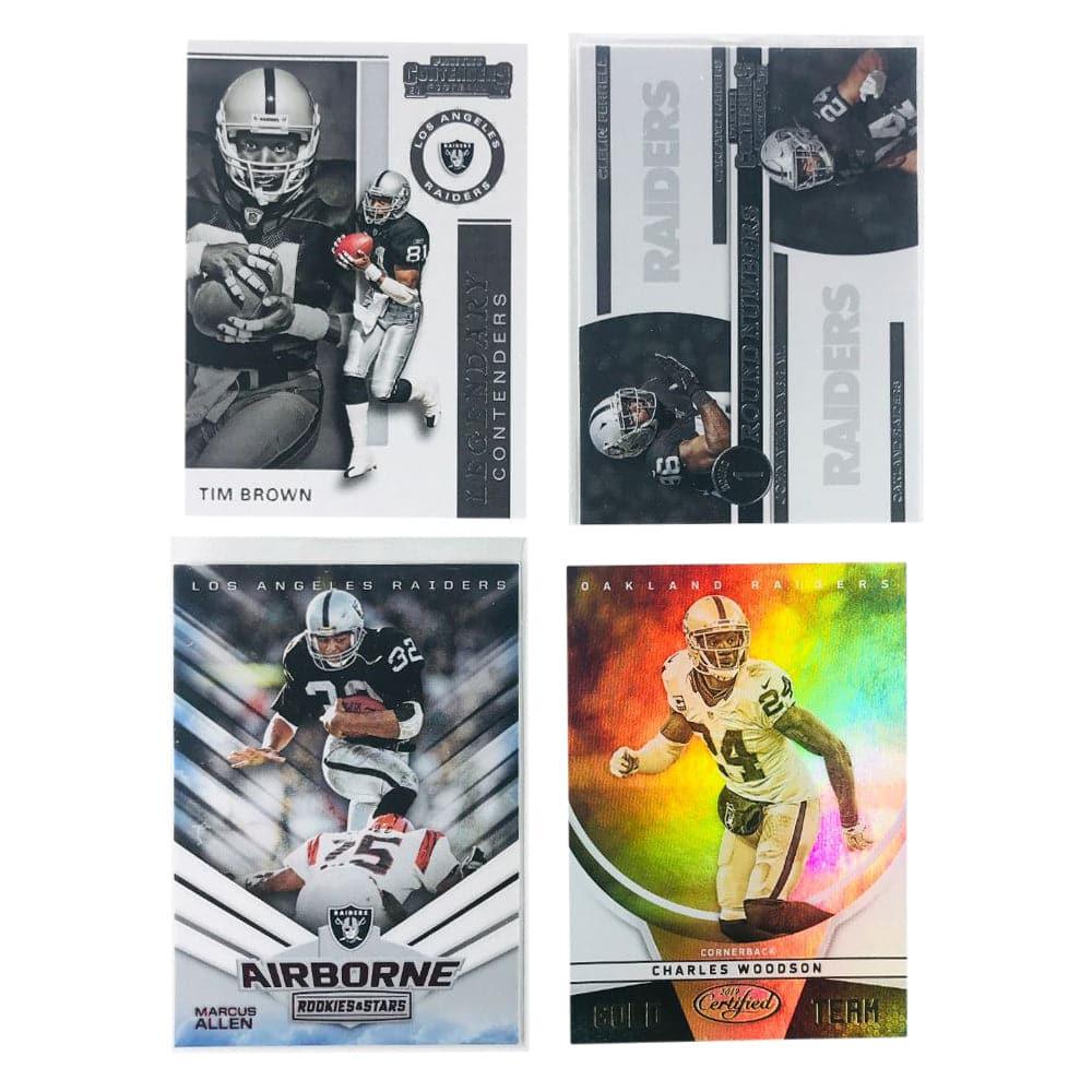 Las Vegas Raiders Panini NFL 4 Legends Card Set