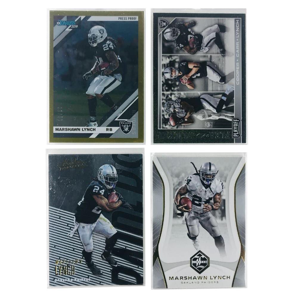 Marshawn Lynch Las Vegas Raiders Panini NFL 4 Card Set