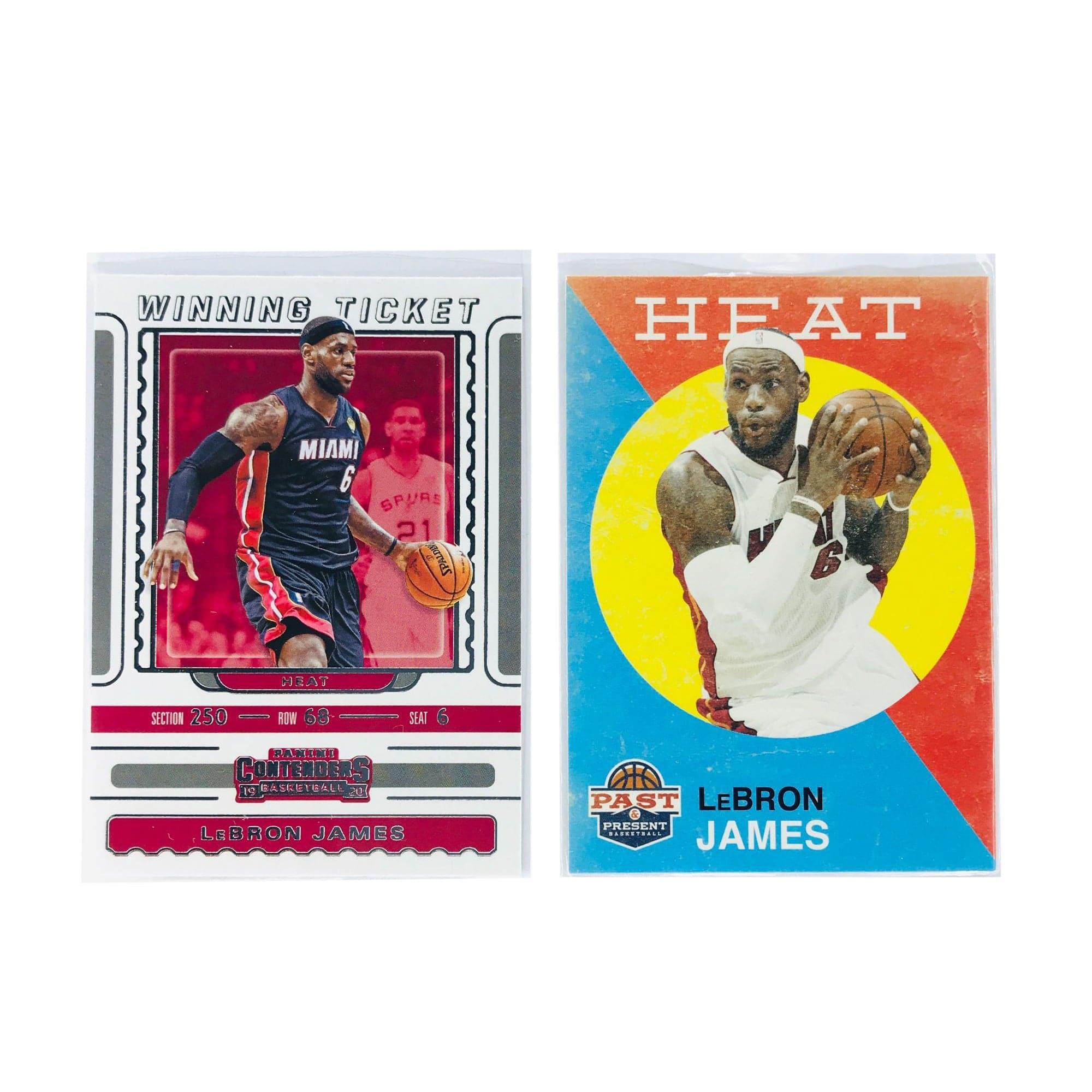 LeBron James Miami Heat Panini NBA 2 Card Insert Set