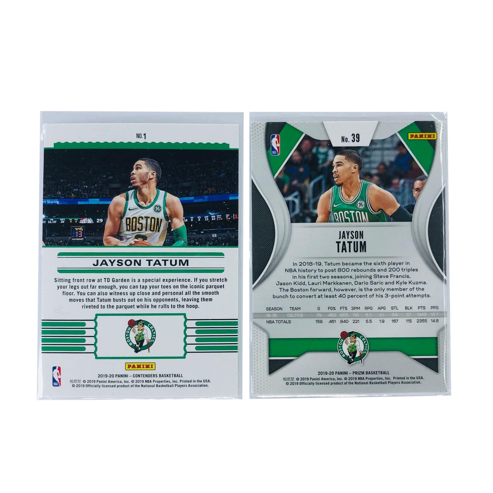 Jayson Tatum Boston Celtics 19-20 Panini NBA 2 Base Card Set