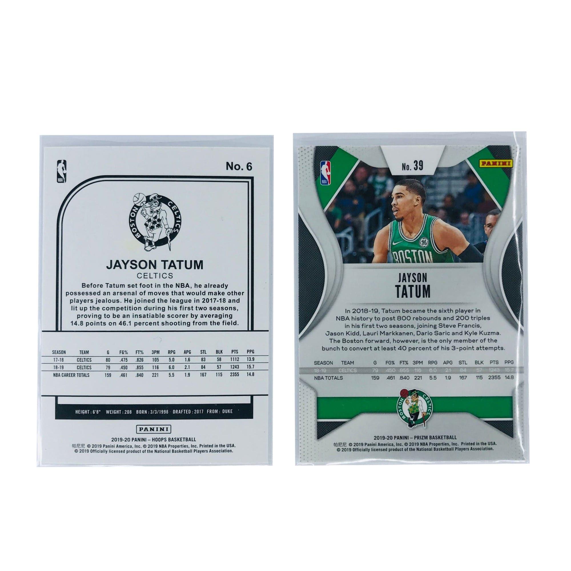 Jayson Tatum Boston Celtics 19-20 Panini NBA 2 Card Set