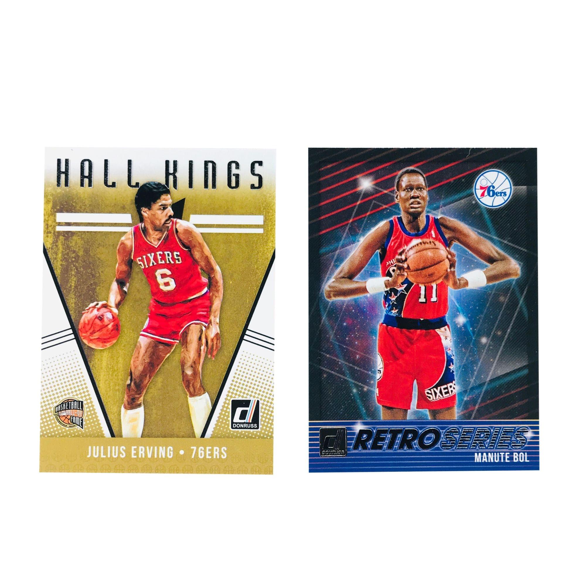 Philadelphia 76ers Panini NBA 2 Retro Legends Card Set