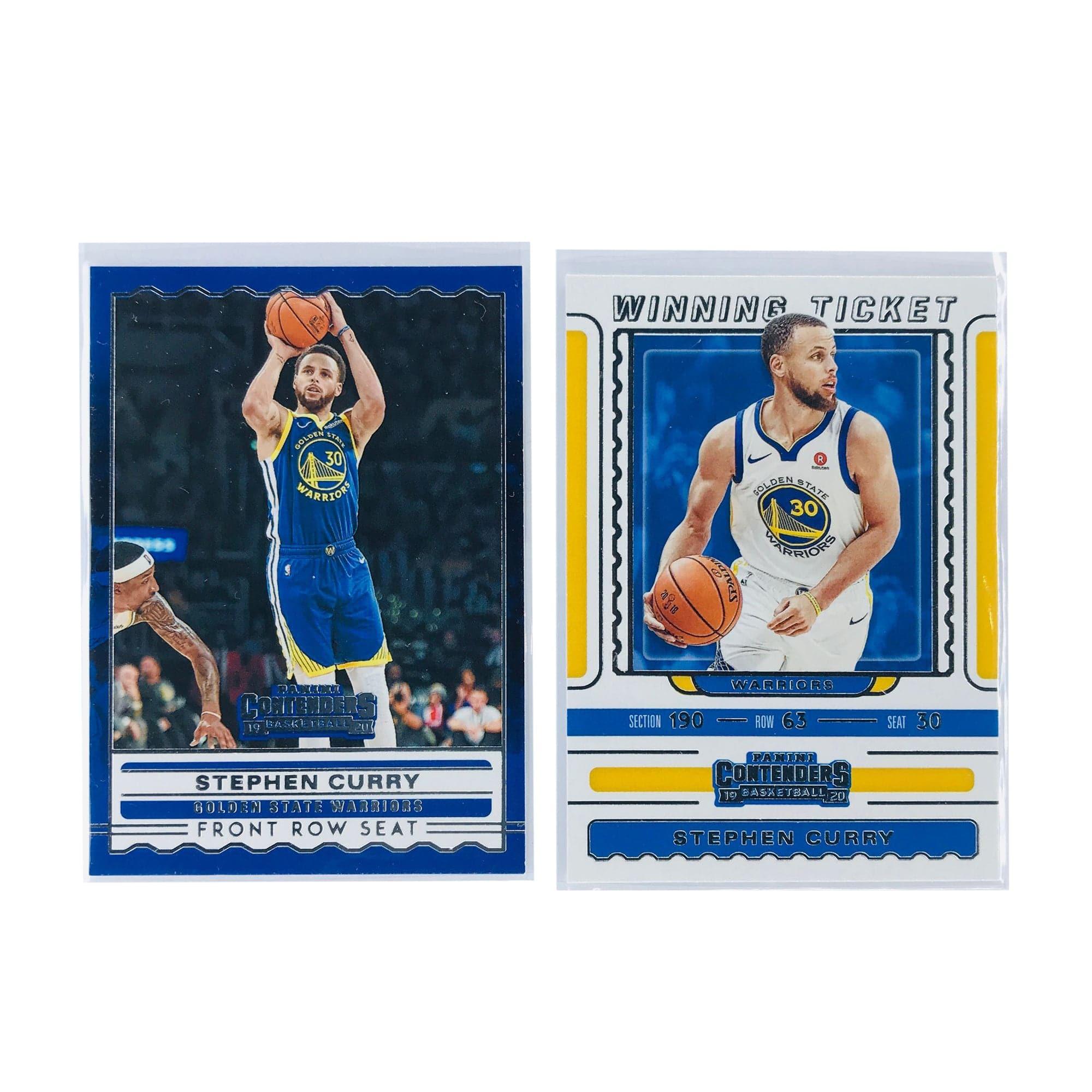 Steph Curry Golden State Warriors 19-20 Panini NBA Contenders 2 Card Set