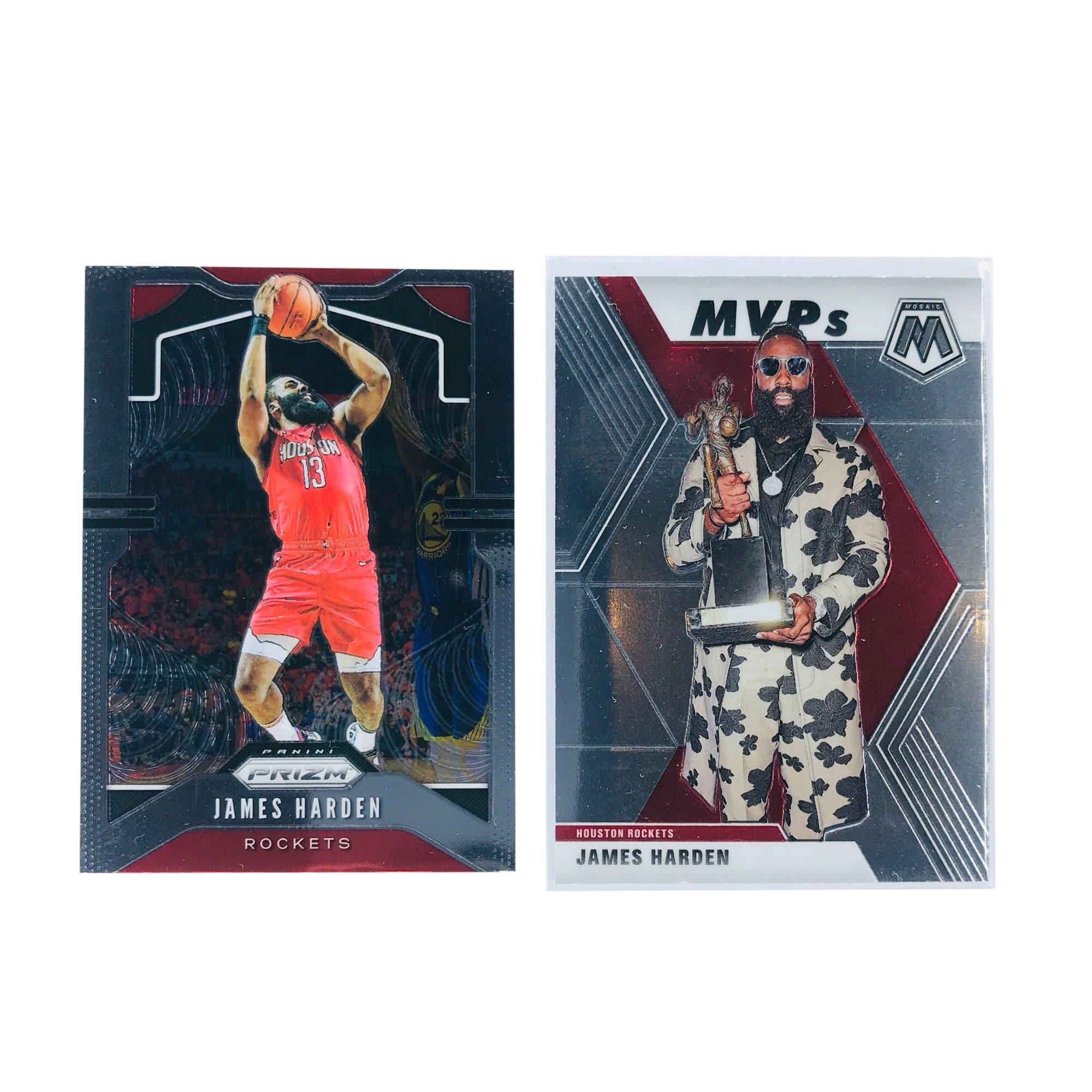 James Harden Houston Rockets 19-20 Panini NBA Prizm/Mosaic 2 Card Set