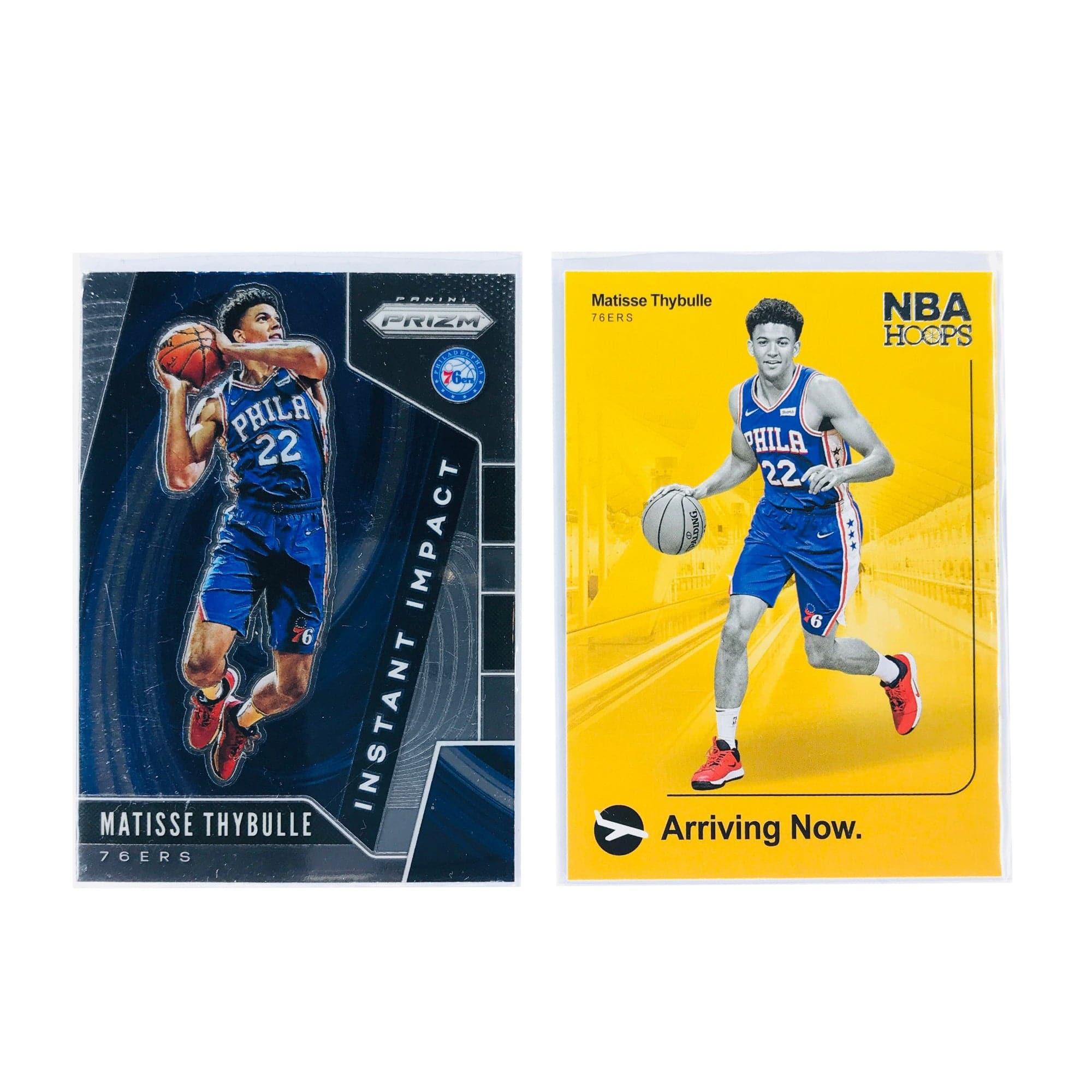 Matisse Thybulle Philadelphia 76ers 19-20 Panini NBA 2 Card Rookie Insert Set