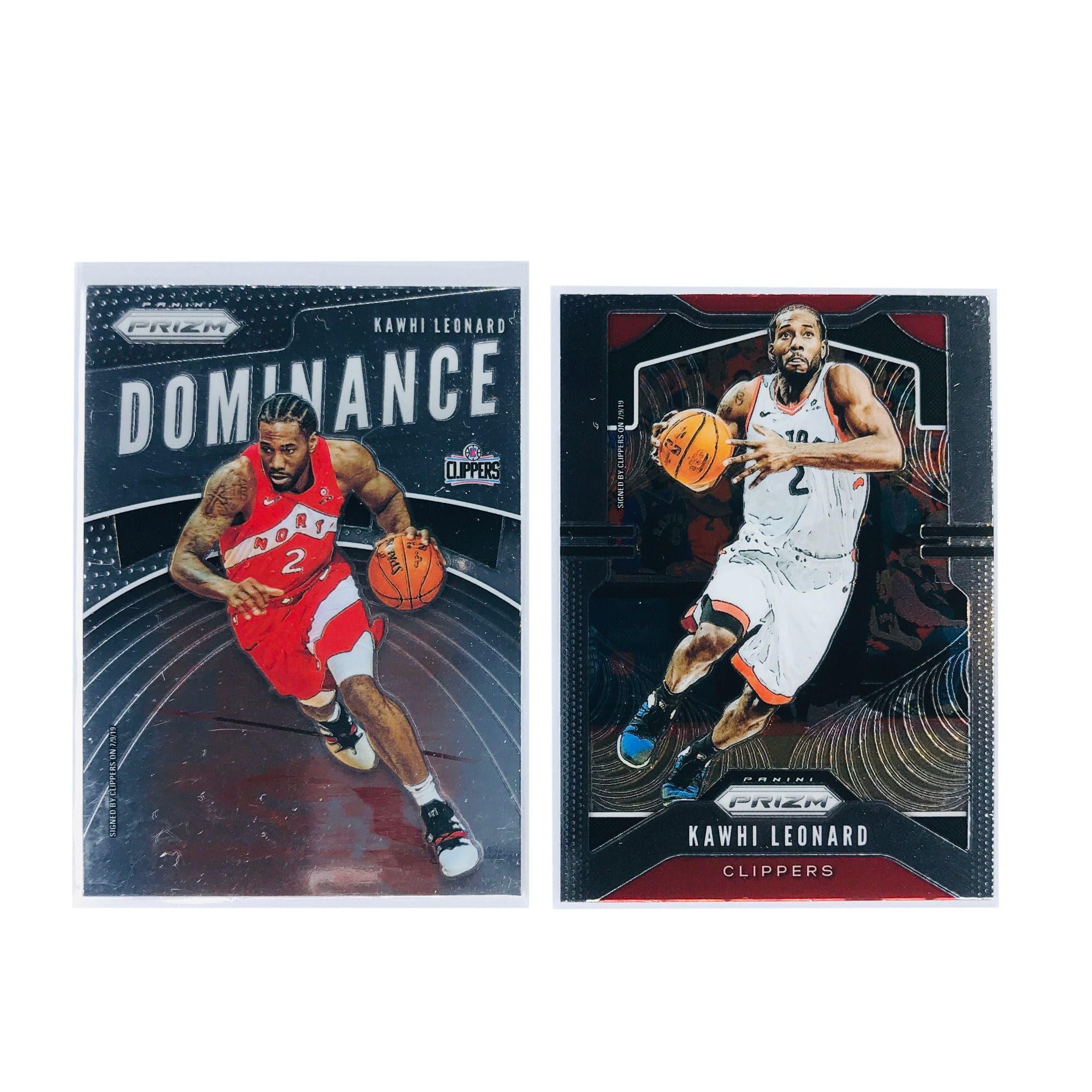 Kawhi Leonard Toronto Raptors 19-20 Panini NBA Prizm 2 Card Set