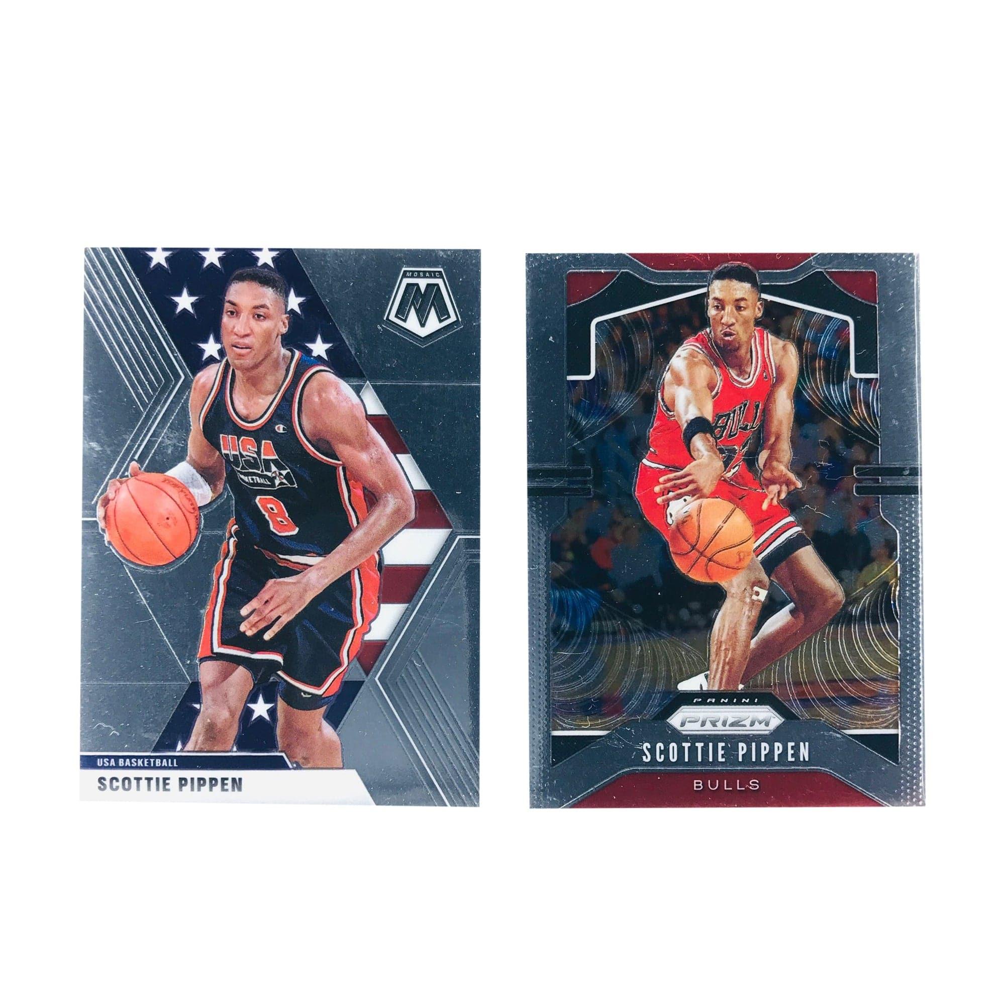 Scottie Pippen Chicago Bulls 19-20 Panini NBA Prizm/Mosaic 2 Card Set