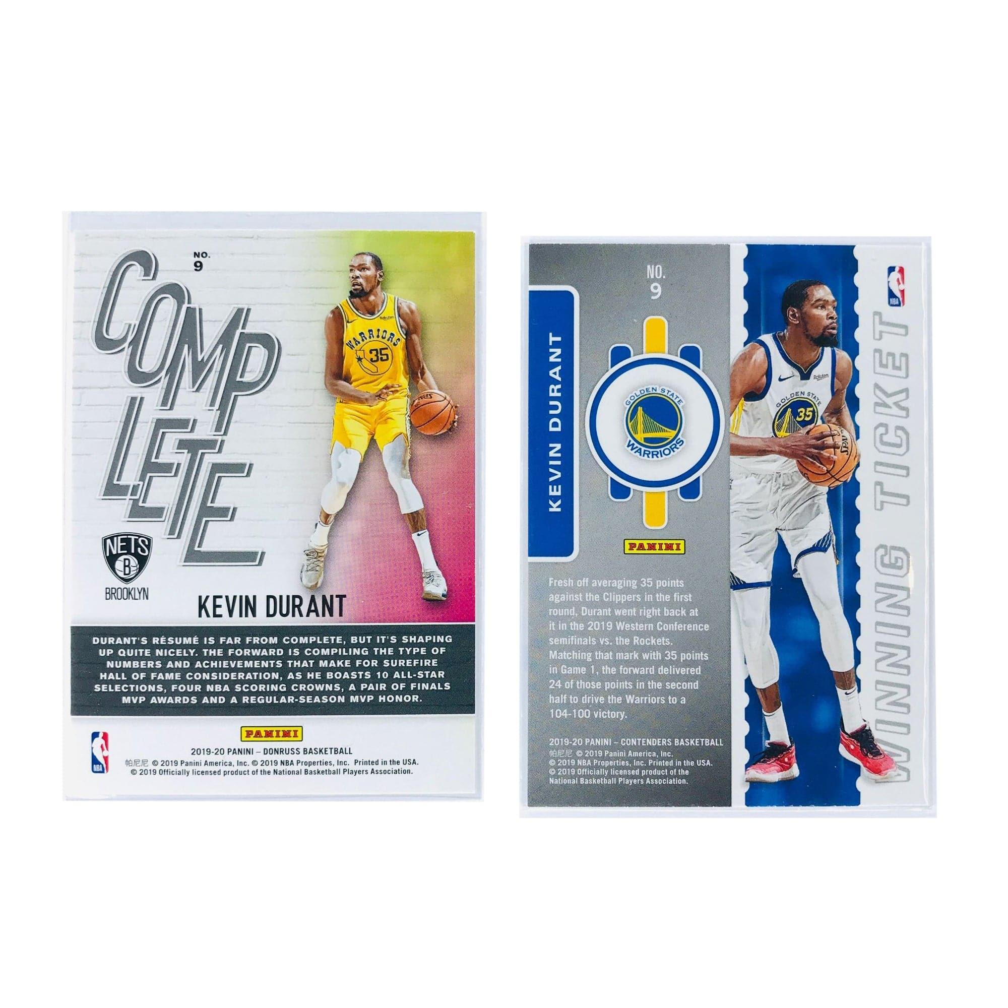 Kevin Durant Golden State Warriors 19-20 Panini NBA 2 Card Set