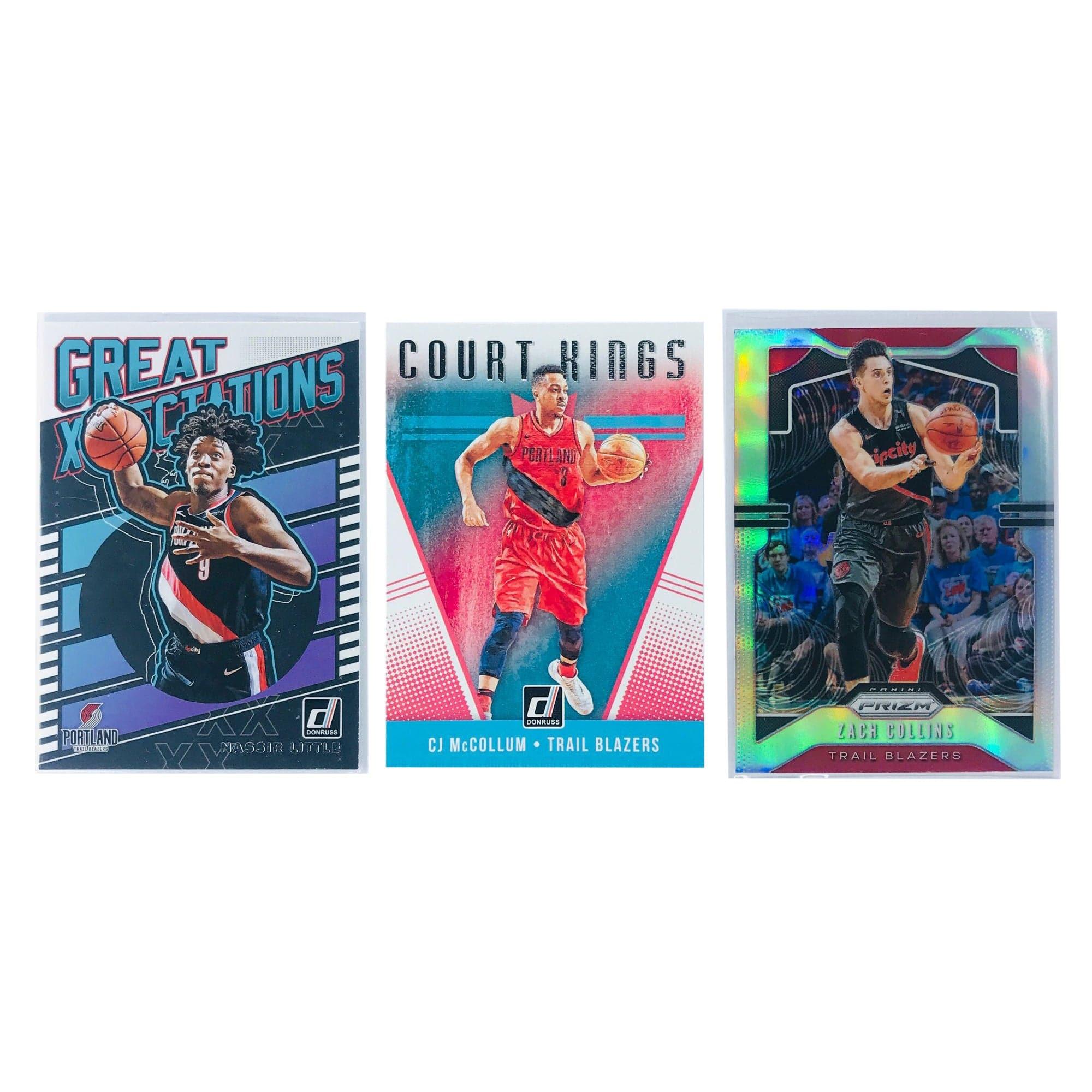 Portland Trail Blazers Panini NBA 3 Insert/Parallel Card Set