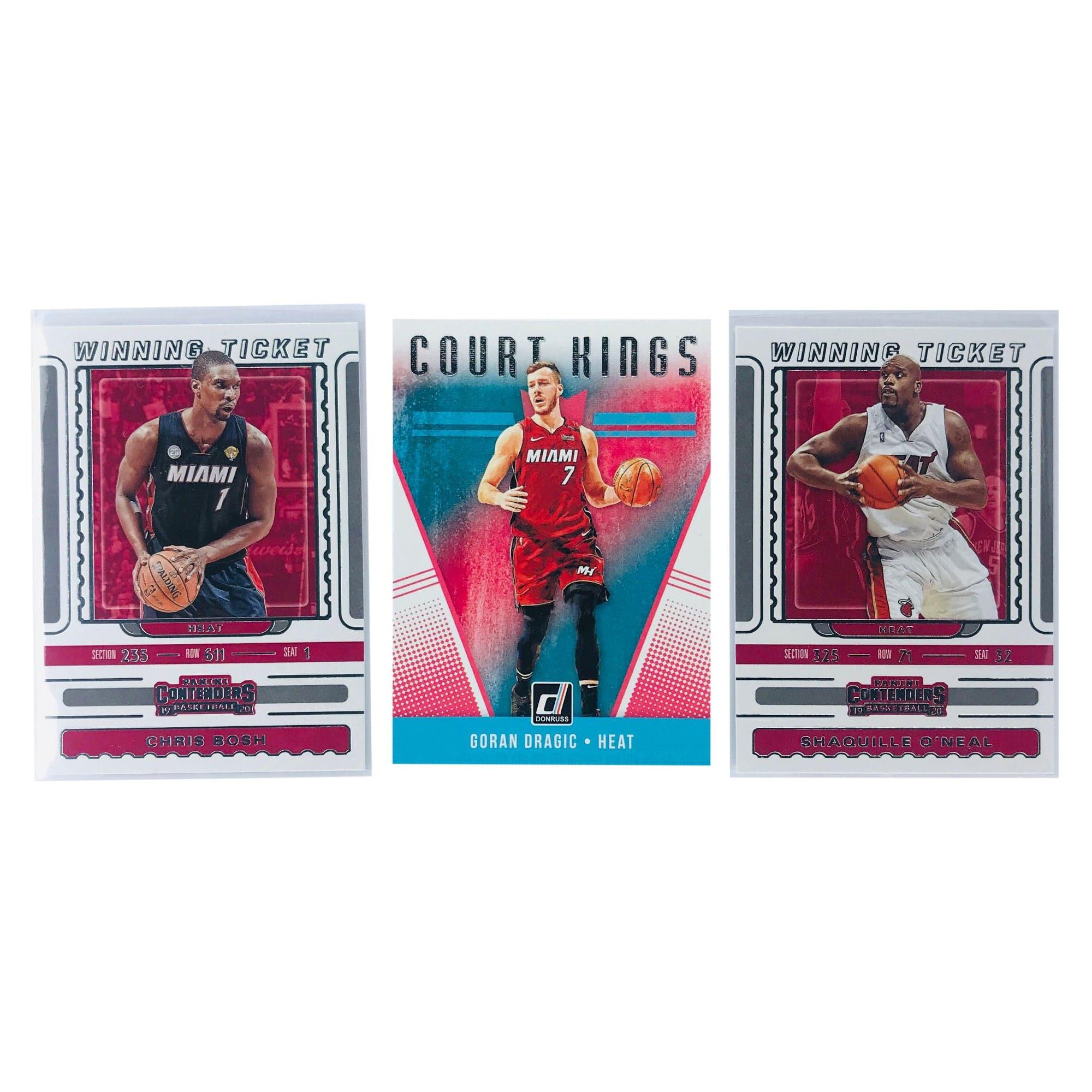 Miami Heat Panini NBA 3 Insert Card Set