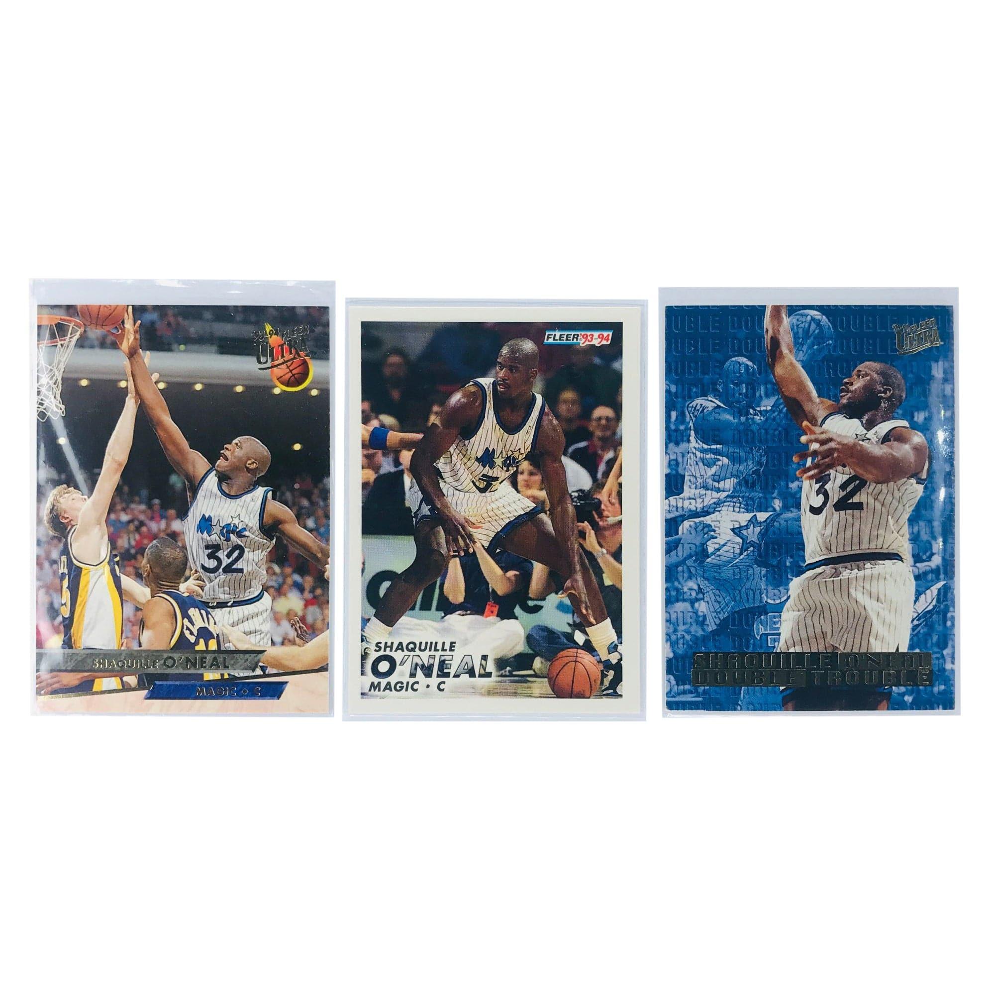 Shaquille O'Neal Orlando Magic Fleer NBA 3 Card Set