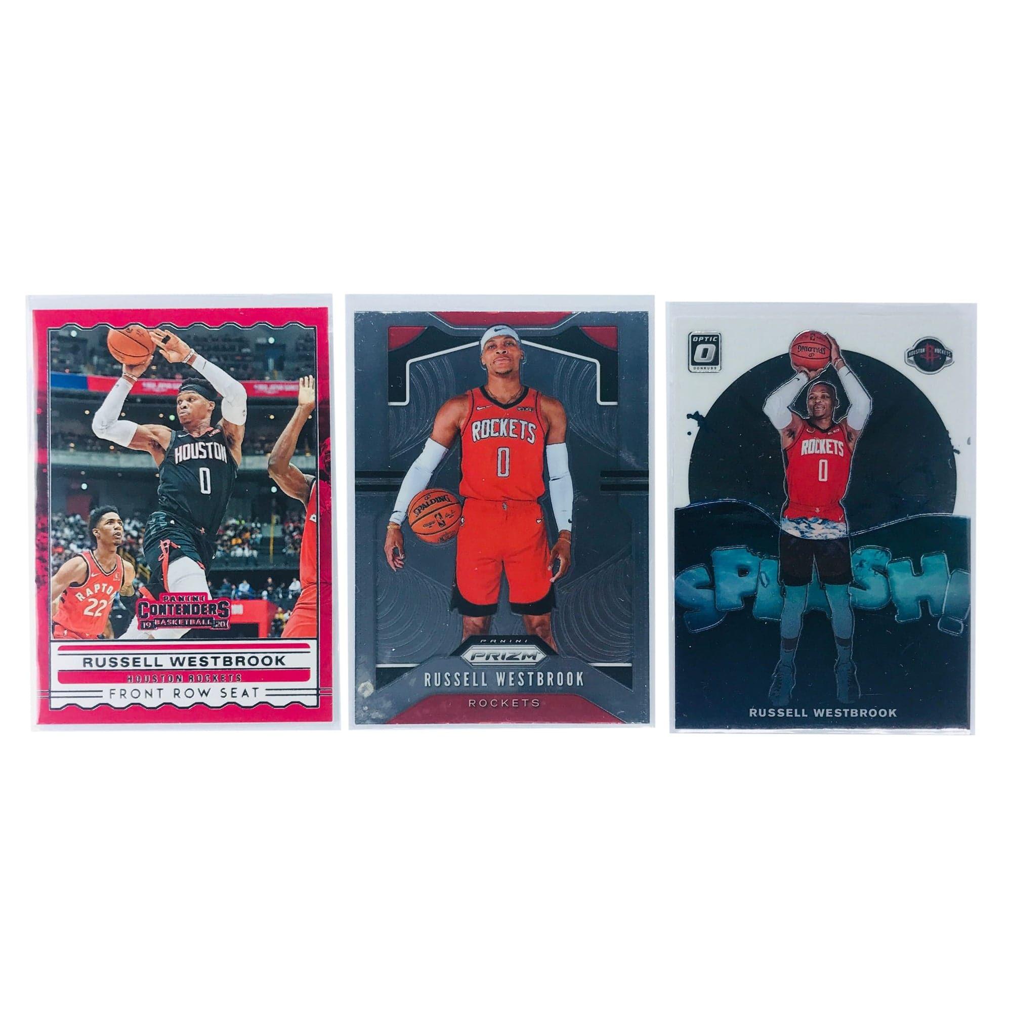 Russell Westbrook Houston Rockets 2019-20 Panini NBA 3 Card Set