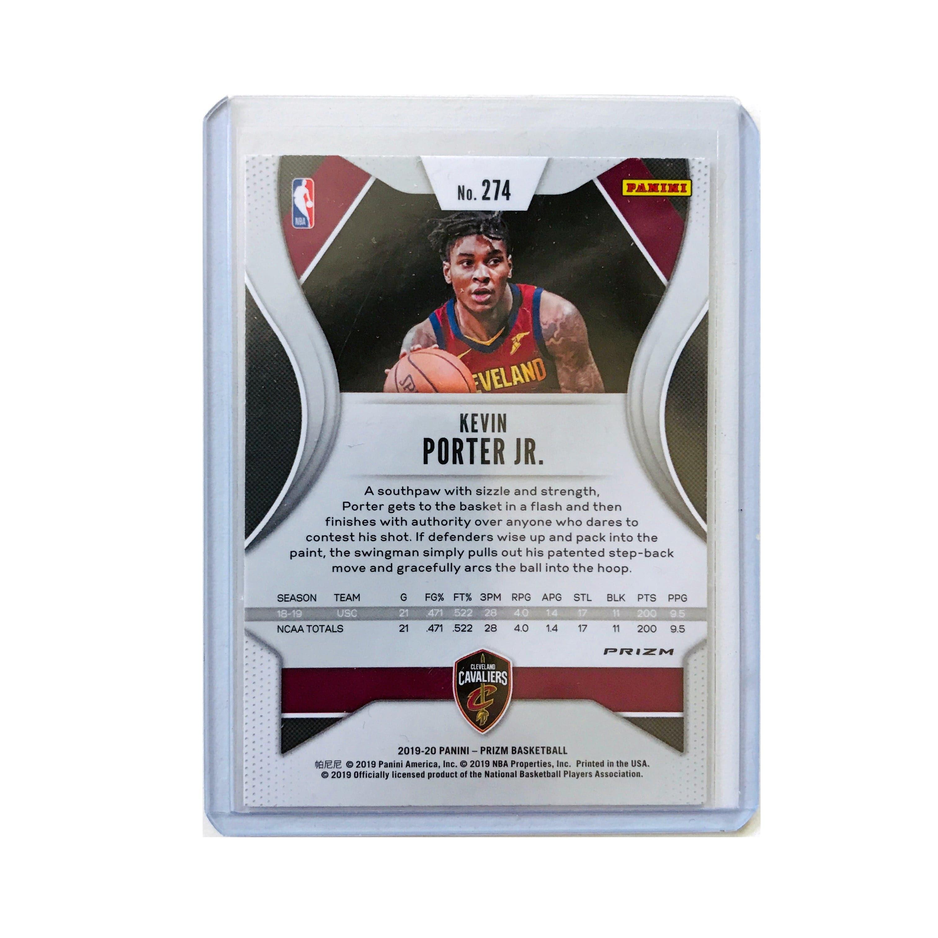 Kevin Porter Jr Cleveland Cavaliers Panini NBA 19-20 Prizm Silver Rookie Card