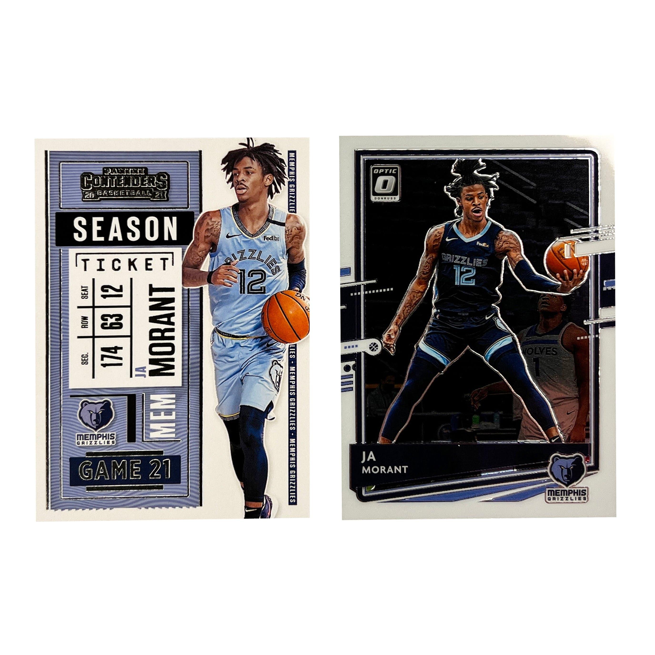 Ja Morant Memphis Grizzlies Panini NBA Optic/Contenders 20-21 Base 2 Card Set