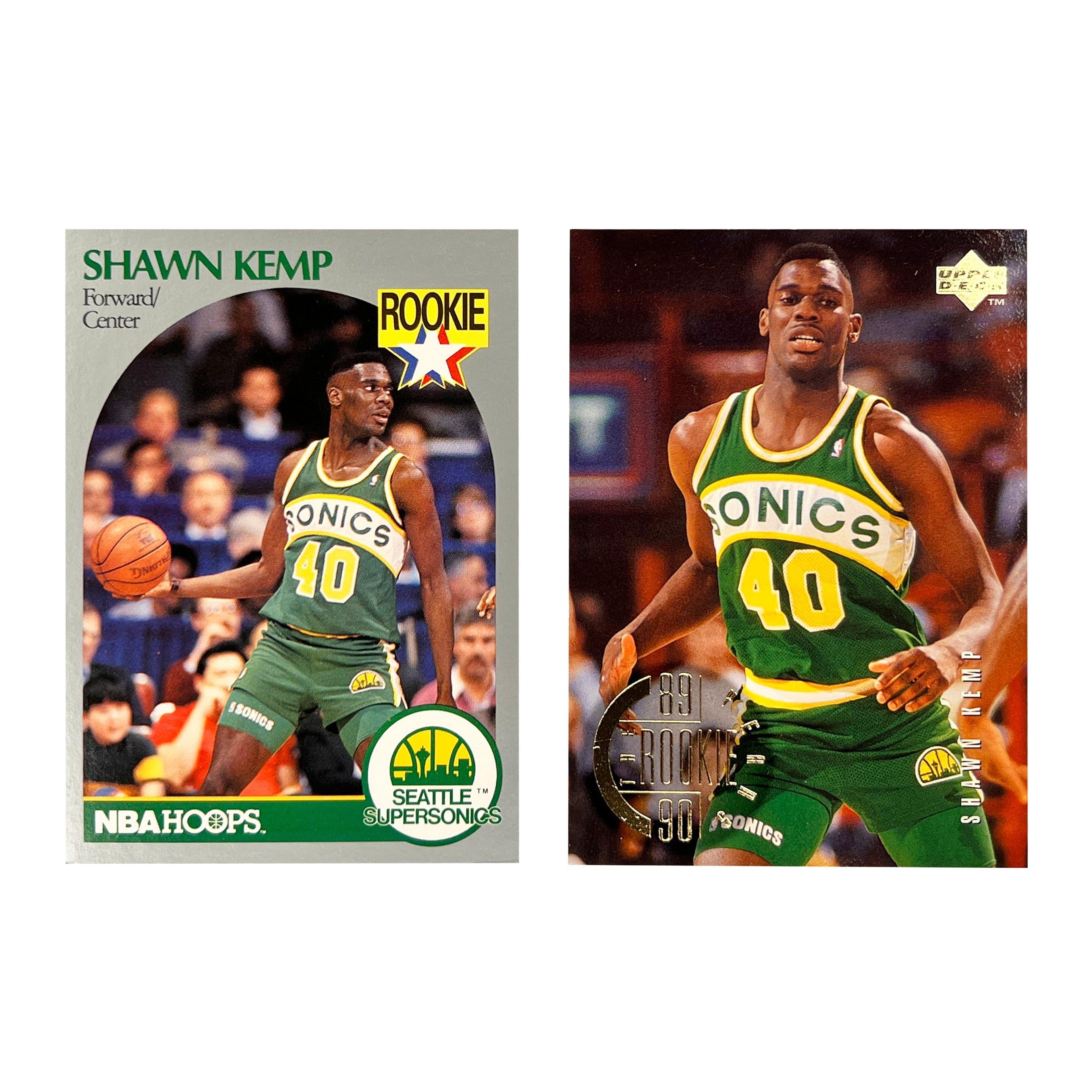 Shawn Kemp Seattle Supersonics Upper Deck/Panini NBA Rookie 2 Card Set