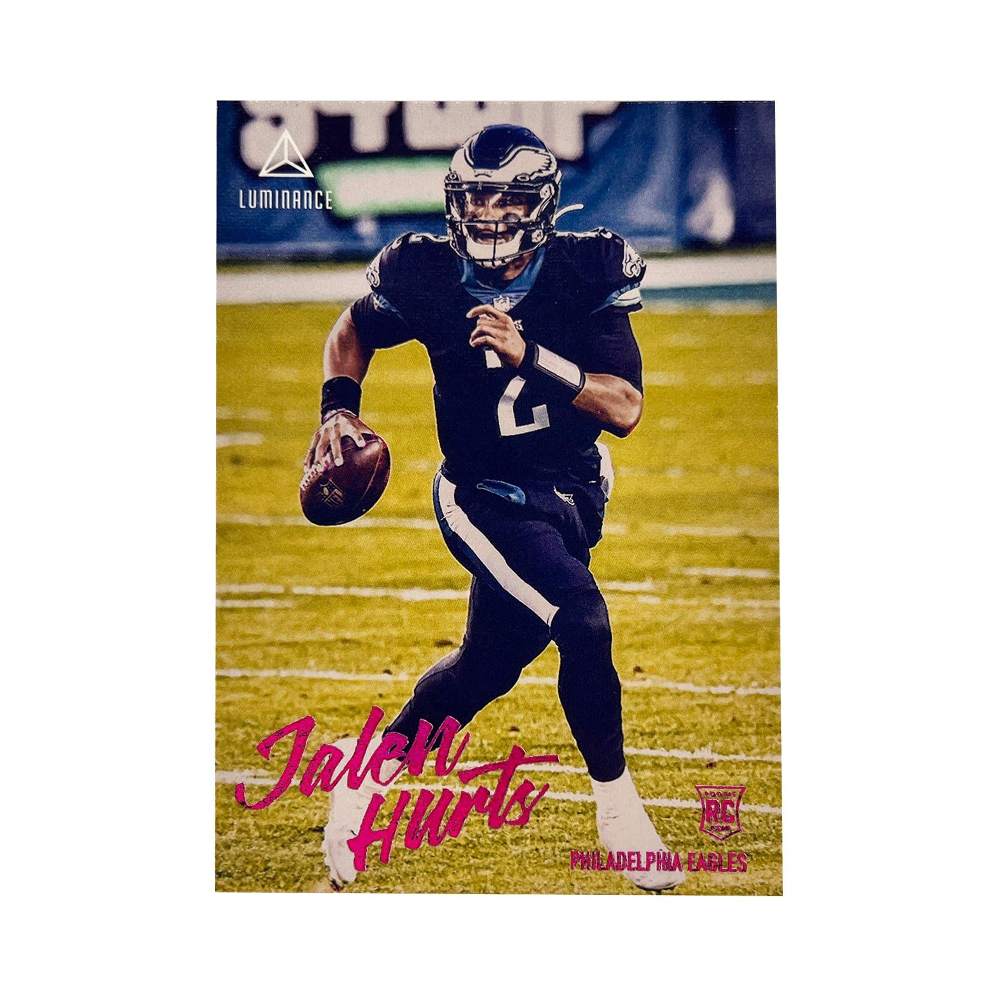 Jalen Hurts Philadelphia Eagles Panini NFL 20-21 Luminance Pink Rookie Card