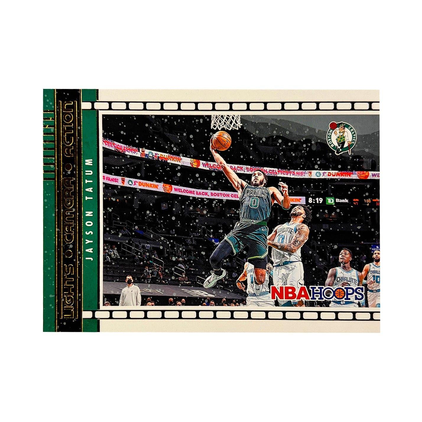 Jayson Tatum Boston Celtics Panini NBA 21-22 Lights Camera Action Insert Card