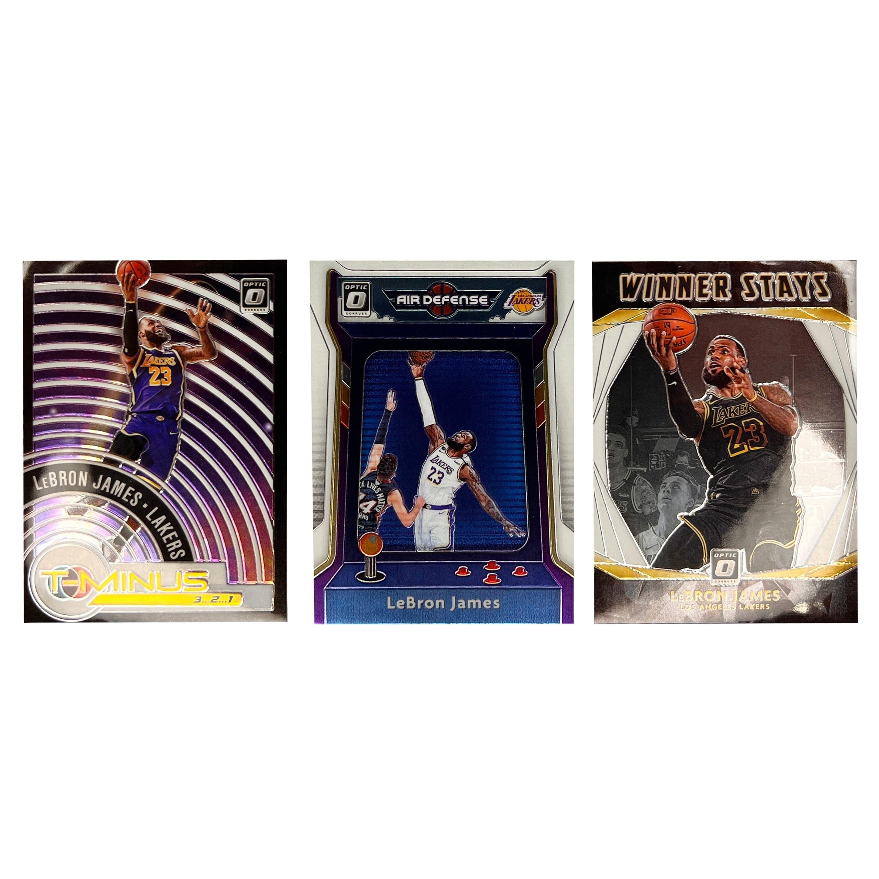 LeBron James Los Angeles Lakers Panini NBA 20-21 Optic Insert 3 Card Set