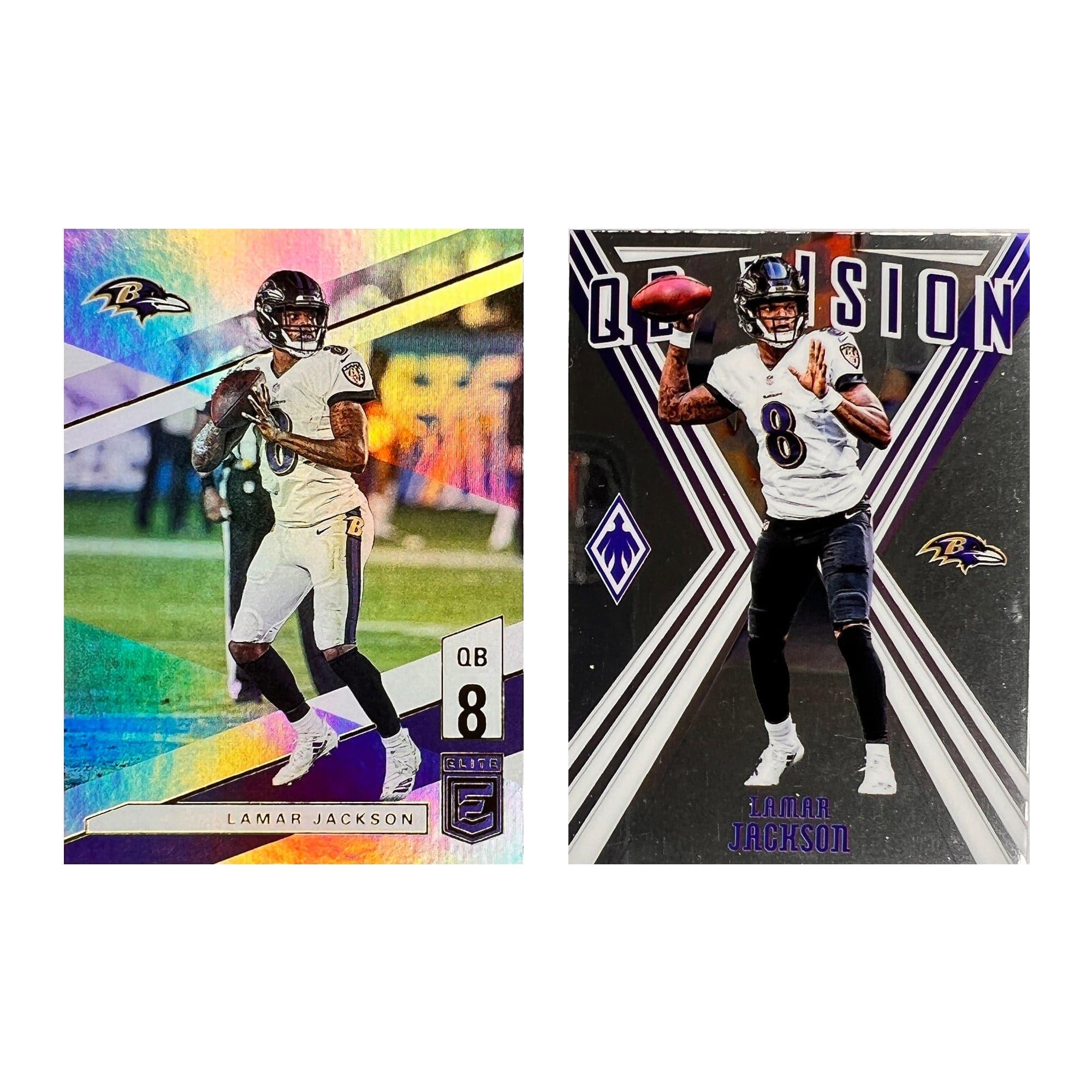 Lamar Jackson Baltimore Ravens Panini NFL 2019 Elite Phoenix 2 Card Set