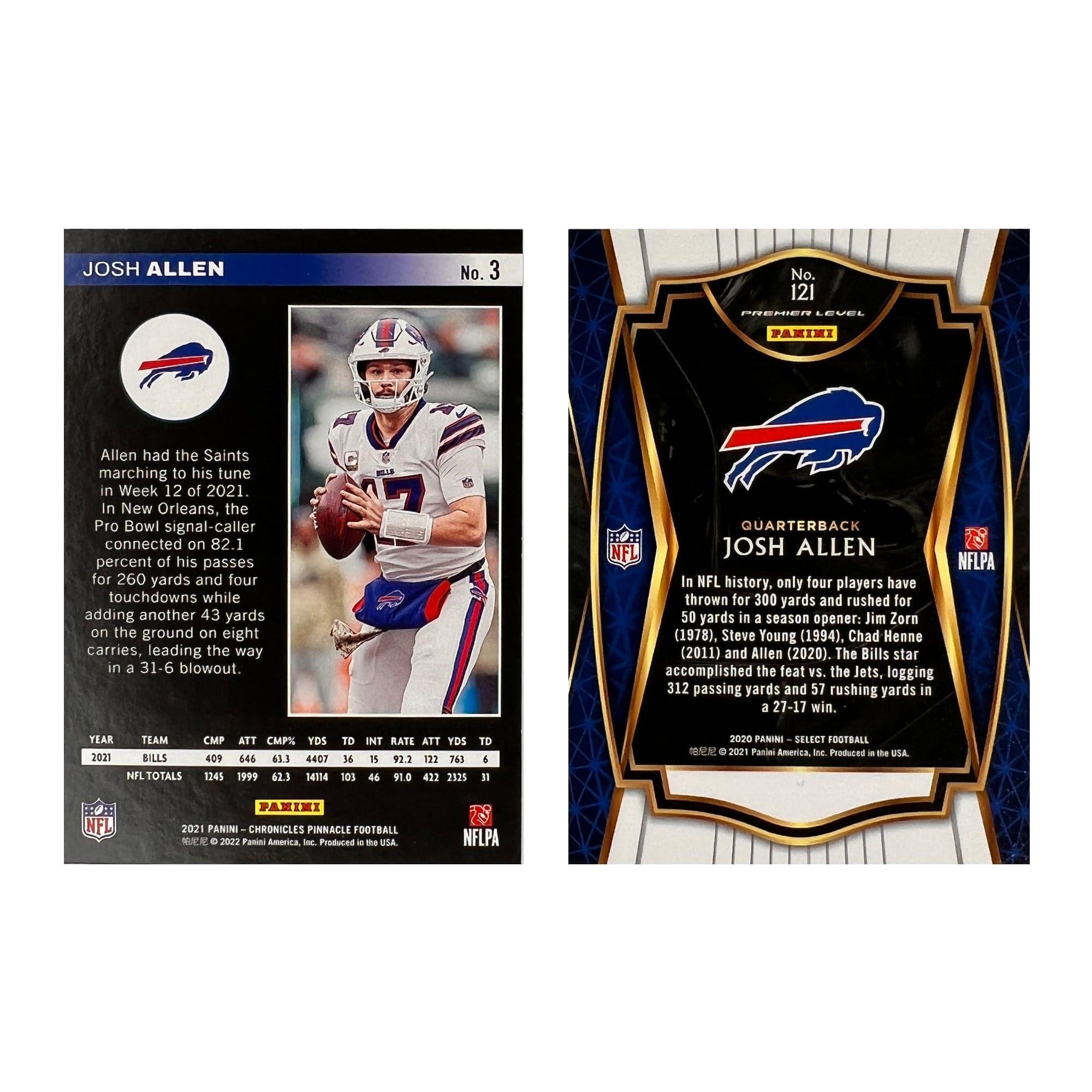 Josh Allen Buffalo Bills Panini NFL 20-21 Base 2 Card Set