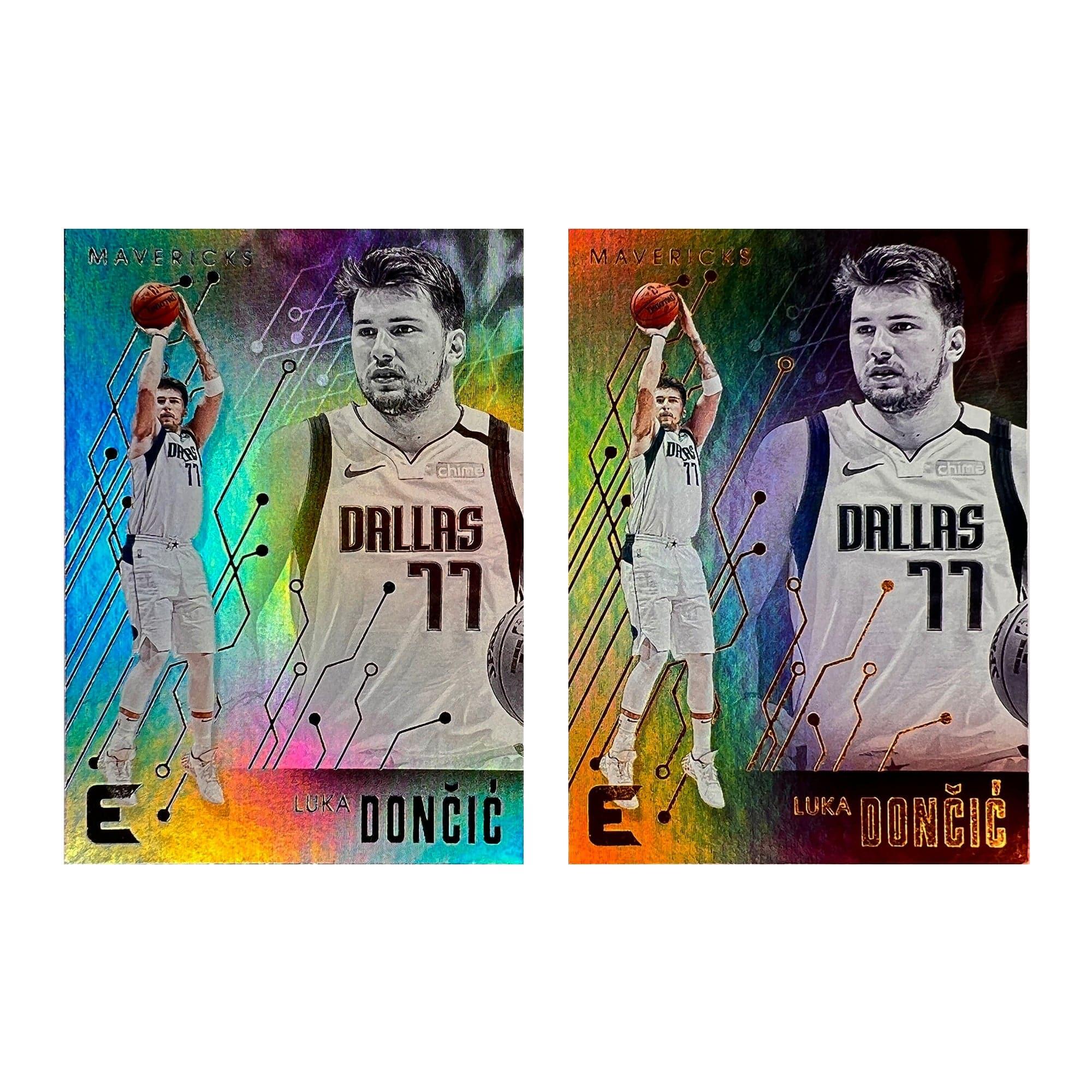 Luke Doncic Dallas Mavericks Panini NBA Essentials Silver/Bronze 2 Card Set