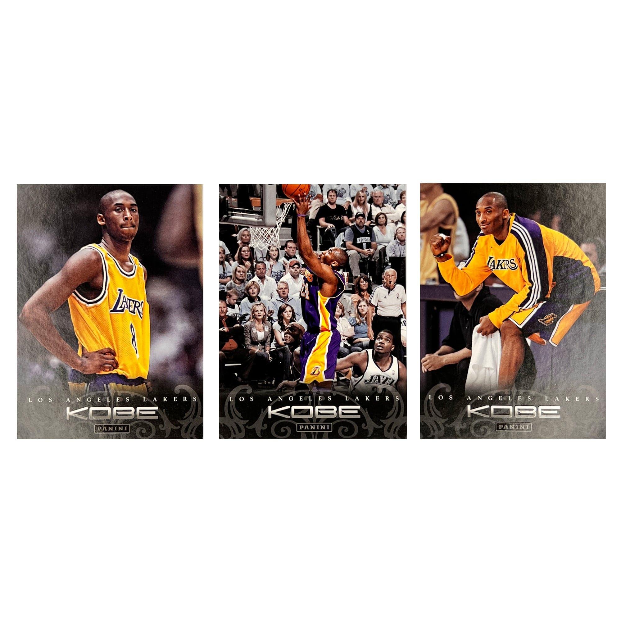 Kobe Bryant Los Angeles Lakers Panini NBA Anthology 3 Card Set