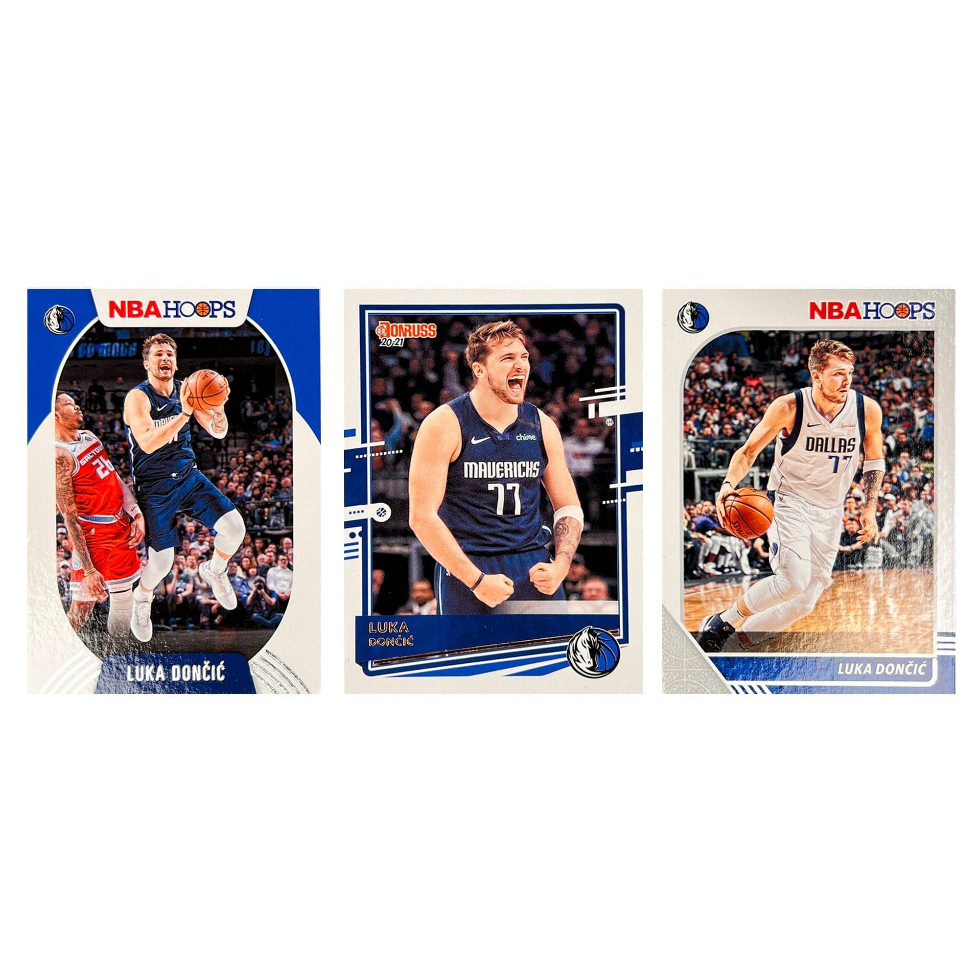 Luka Doncic Dallas Mavericks Panini NBA 19-21 Hoops/Donruss 3 Card Set