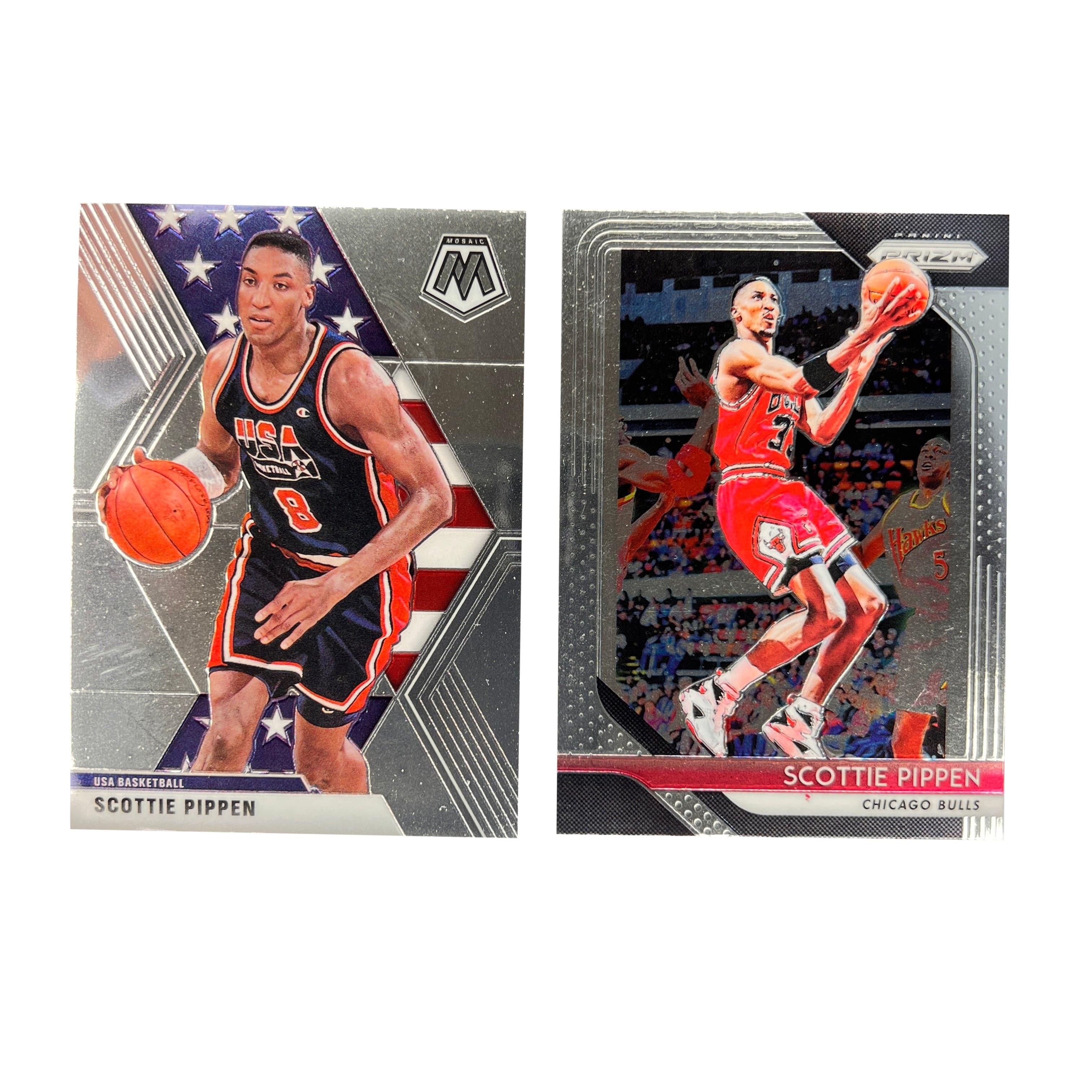 Scottie Pippen Chicago Bulls Panini NBA Prizm 2 Card Set