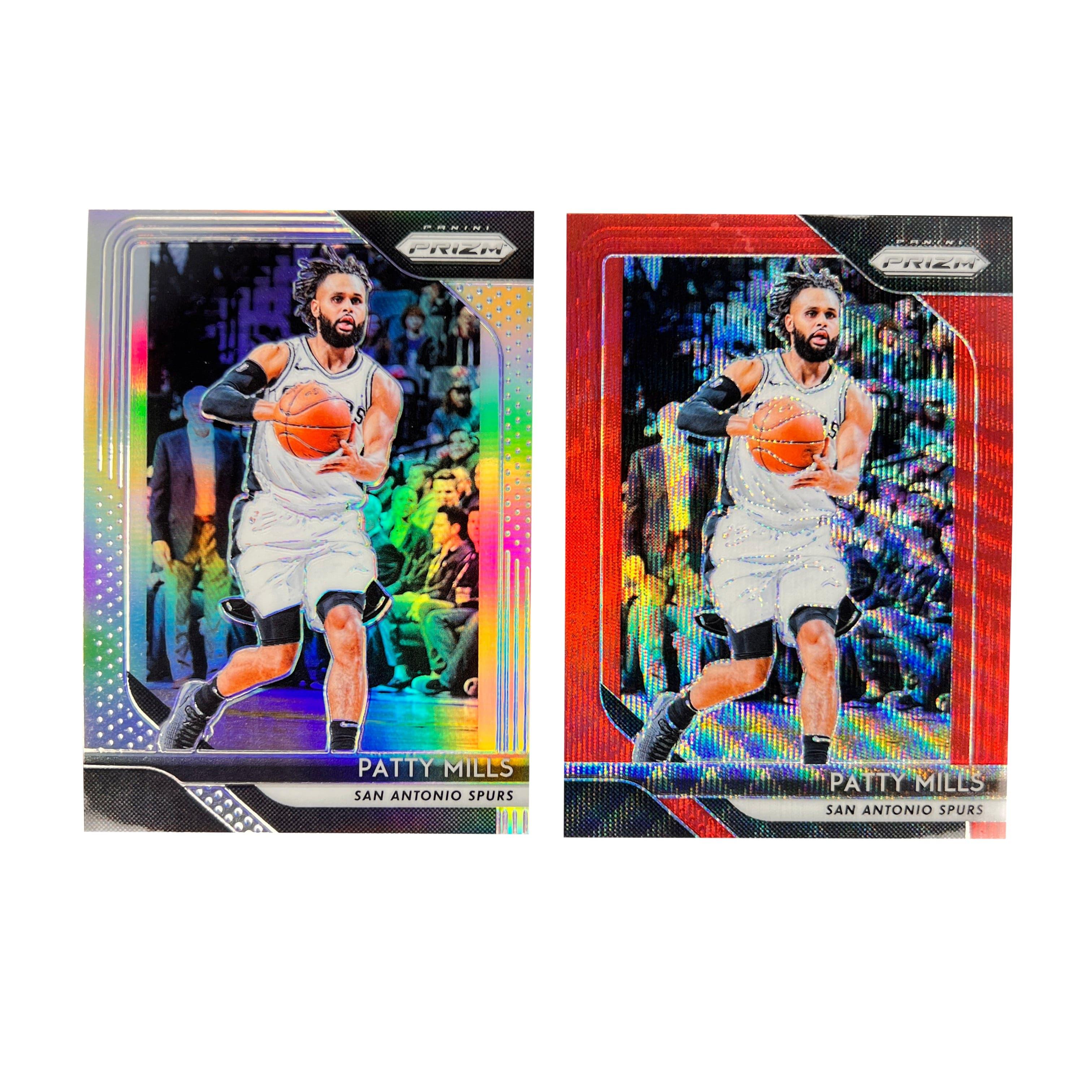 Patty Mills San Antonio Spurs Panini NBA Prizm Silver/Red 2 Card Set