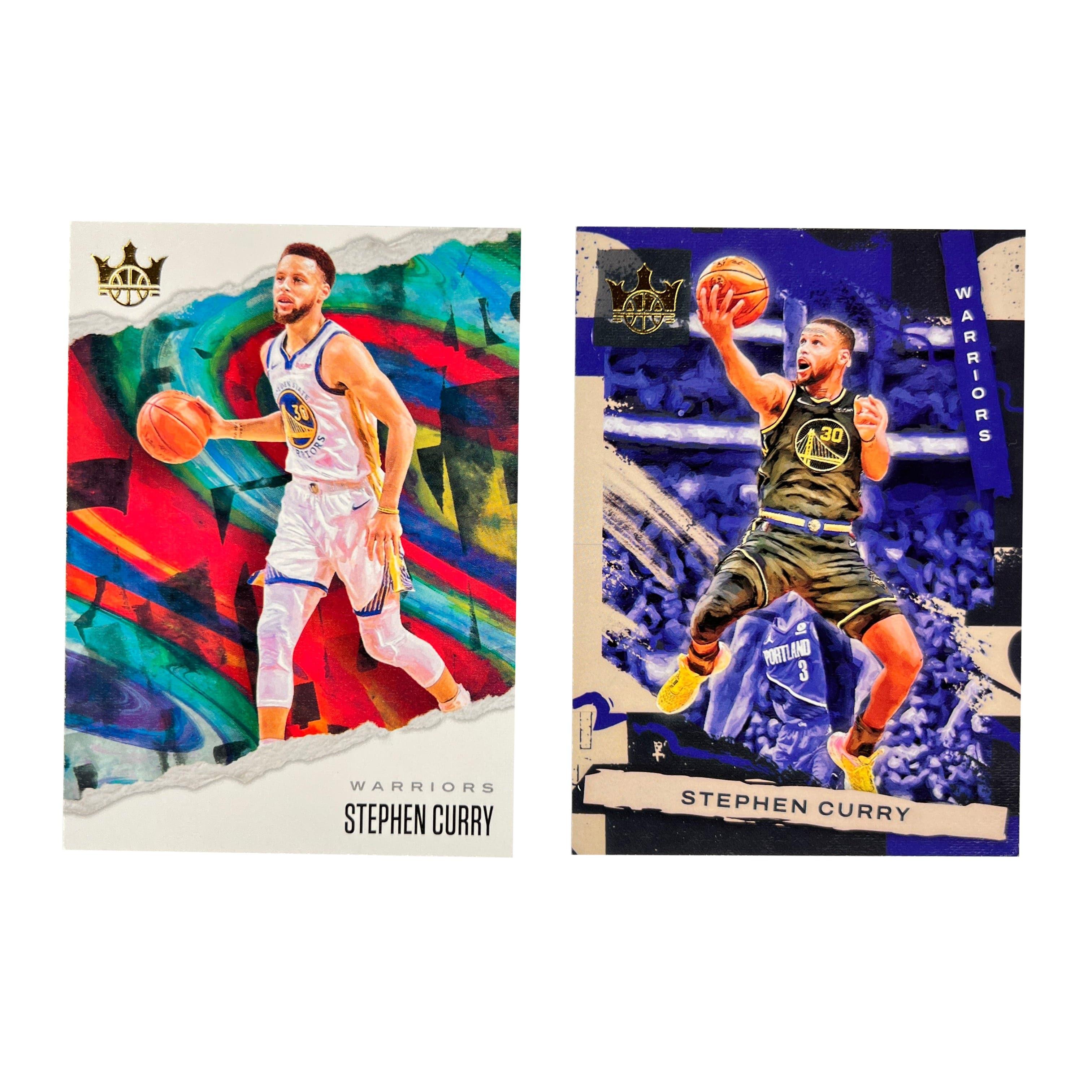 Steph Curry Golden State Warriors Panini NBA 19-21 Court Kings 2 Card Set